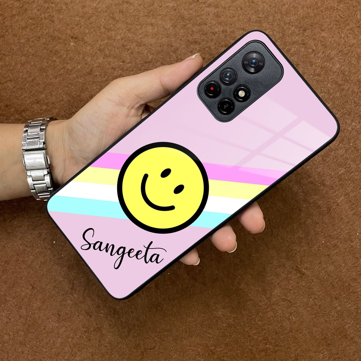 Smiley Glass Case Cover For Redmi/Xiaomi ShopOnCliQ