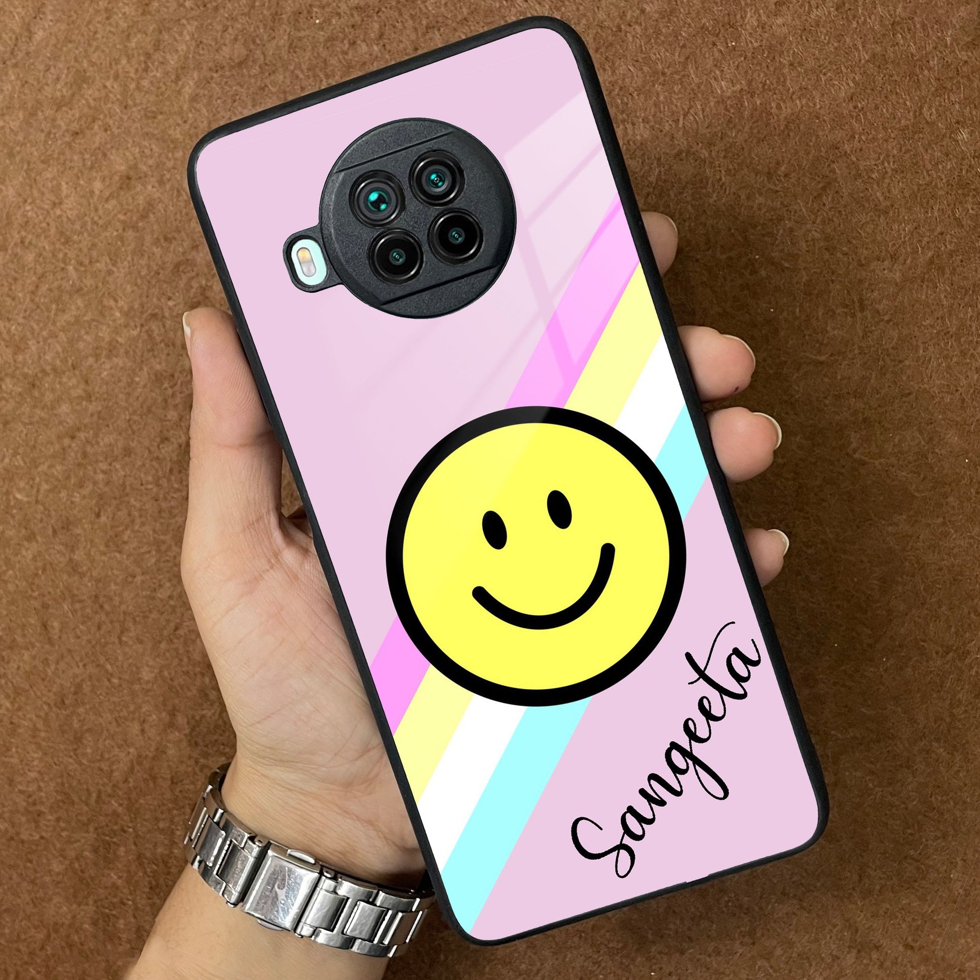 Smiley Glass Case Cover For Redmi/Xiaomi ShopOnCliQ