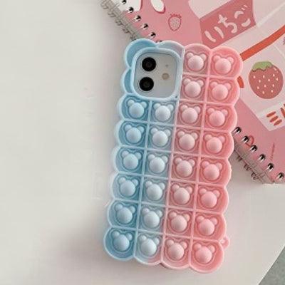 Stress Relieving Bubble Gummy Bear Pop-Up Silicon Phone Case - ShopOnCliQ