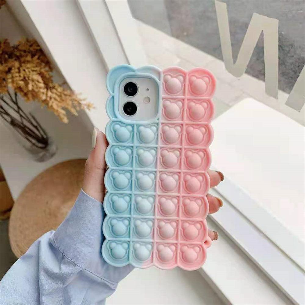 Stress Relieving Bubble Gummy Bear Pop-Up Silicon Phone Case - ShopOnCliQ