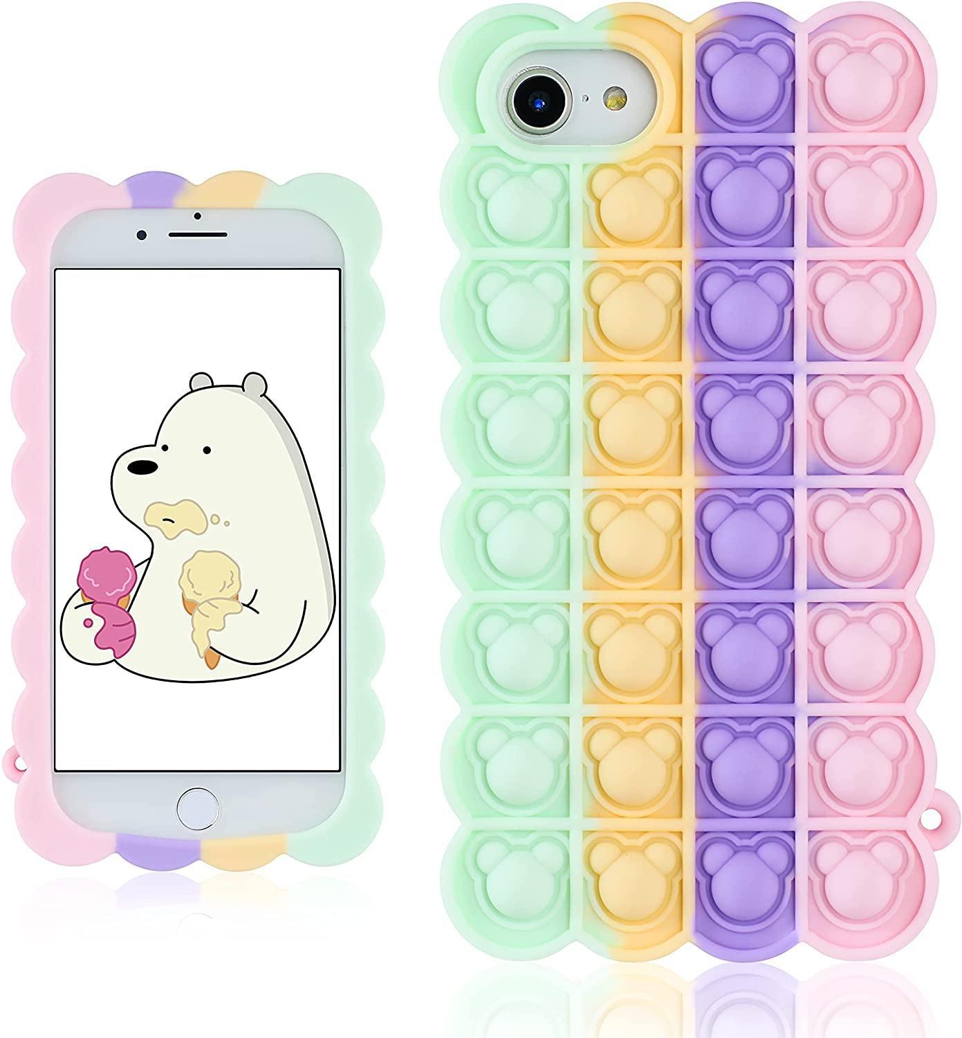 Stress Relieving Bubble Gummy Bear  Pop-Up Silicon  Phone Case V2 ShopOnCliQ