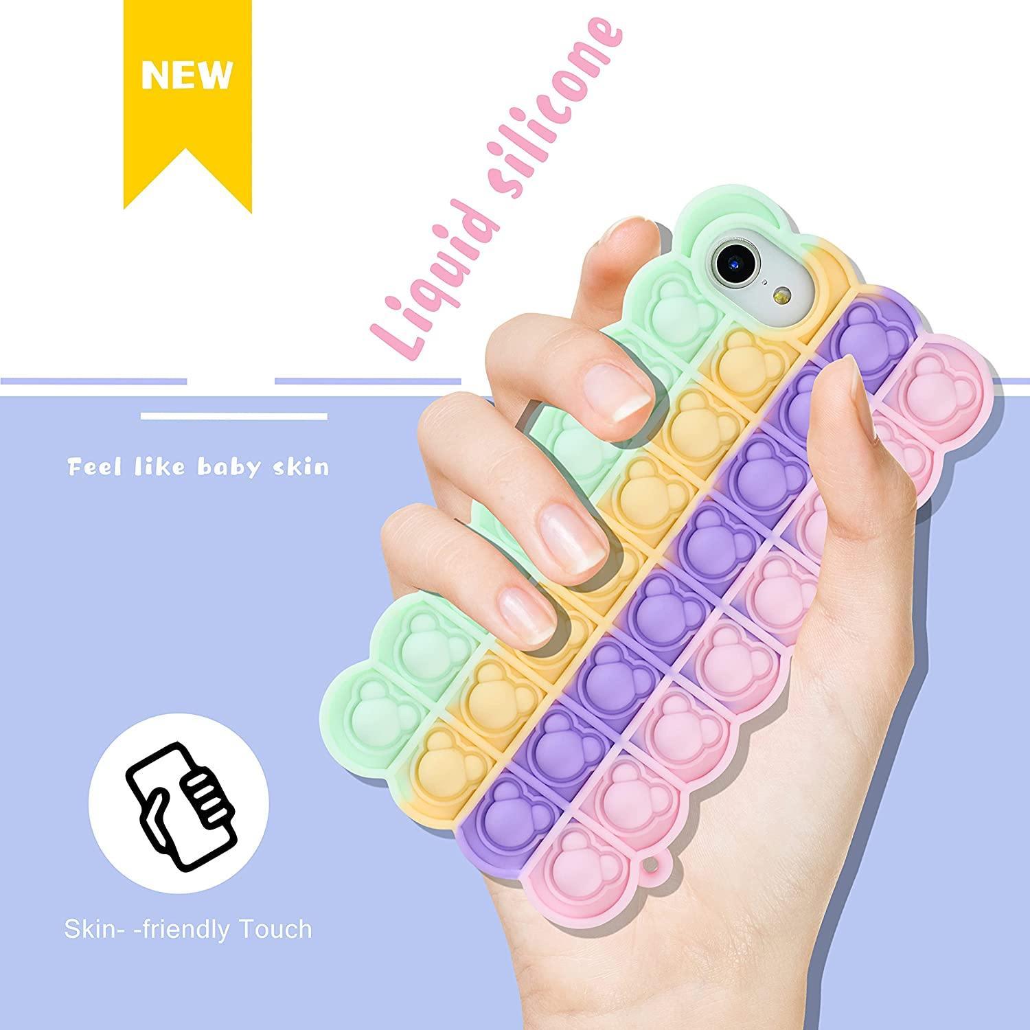 Stress Relieving Bubble Gummy Bear  Pop-Up Silicon  Phone Case V2 ShopOnCliQ