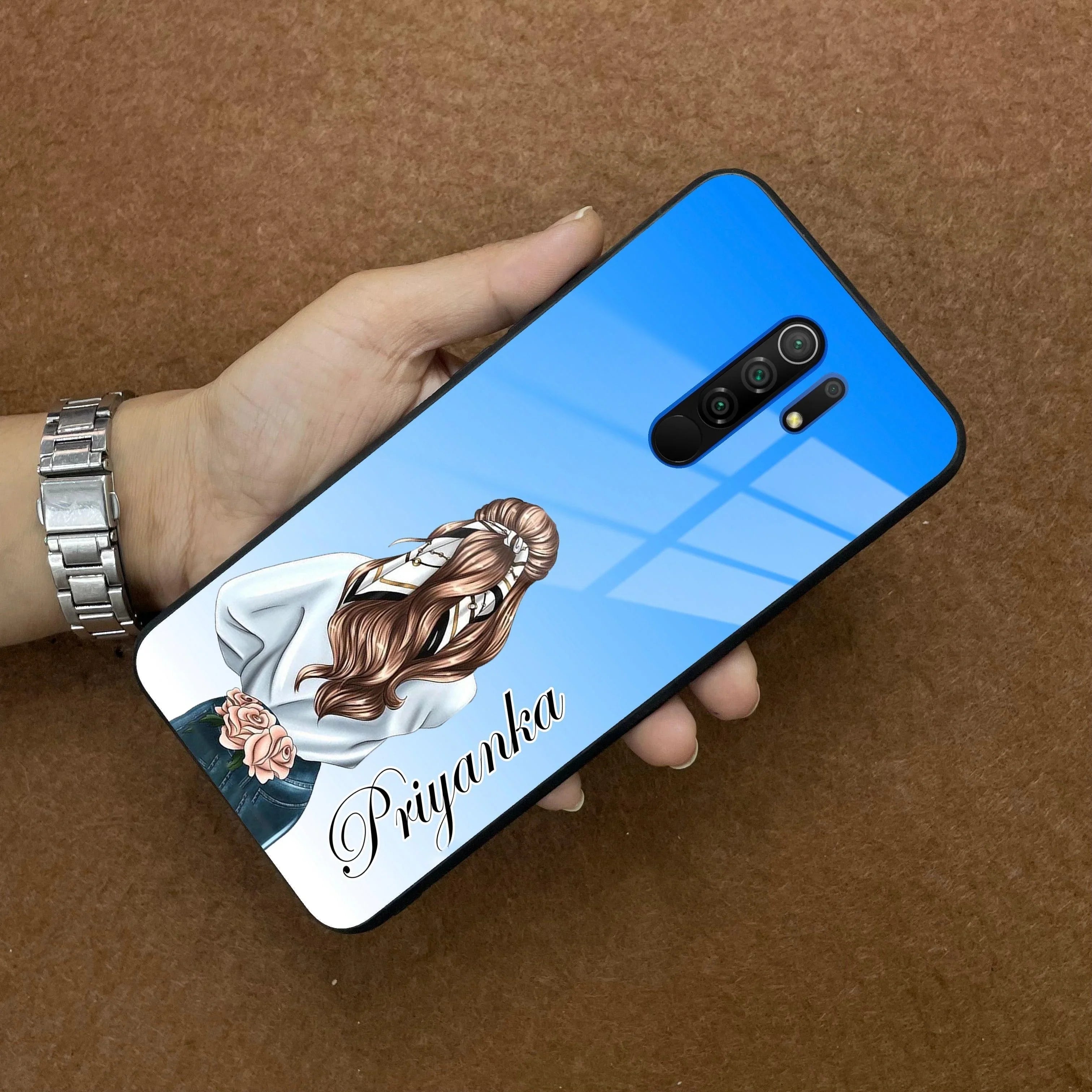 Styles Girl Customize Name Glass Case For Poco - ShopOnCliQ