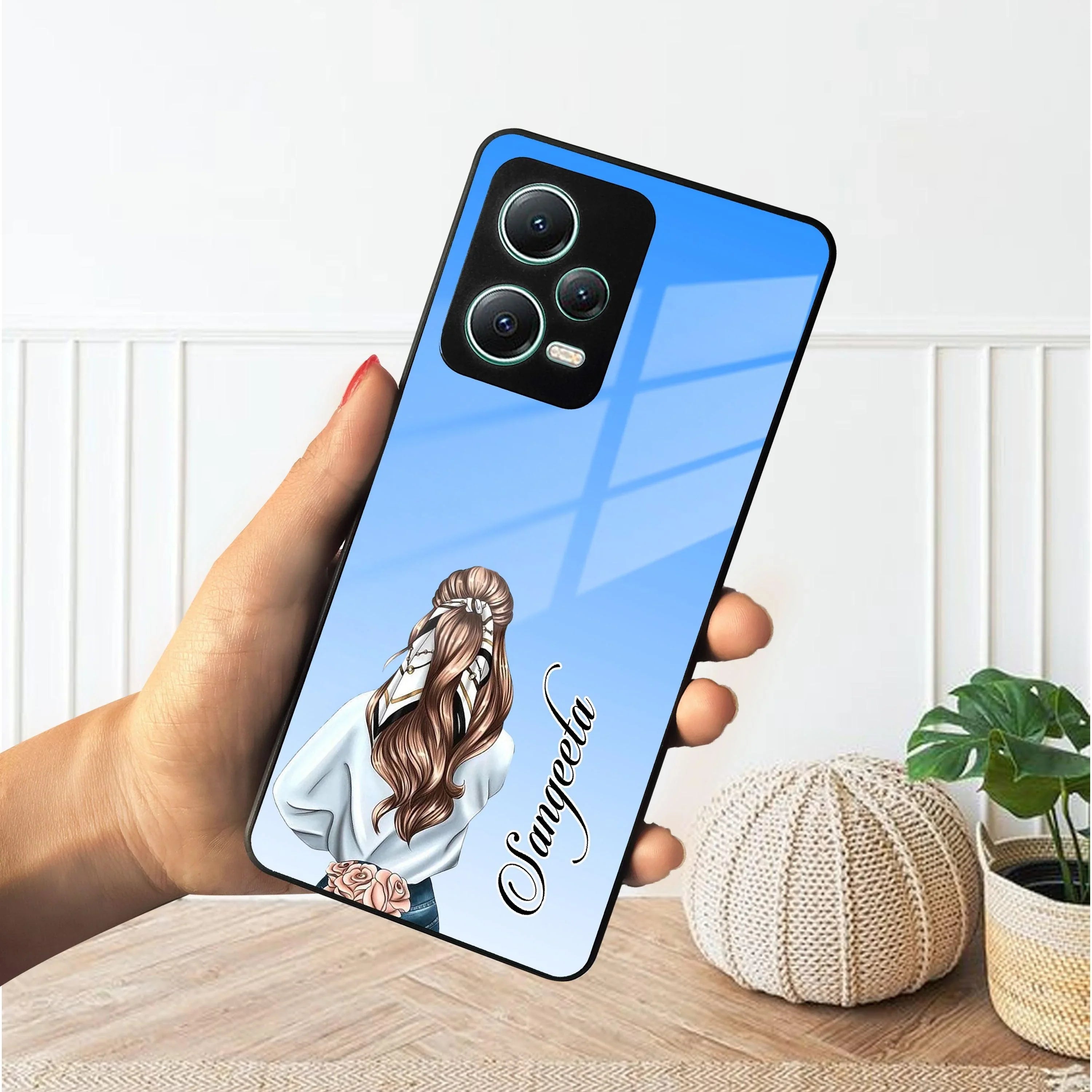 Styles Girl Customize Name Glass Case For Poco - ShopOnCliQ