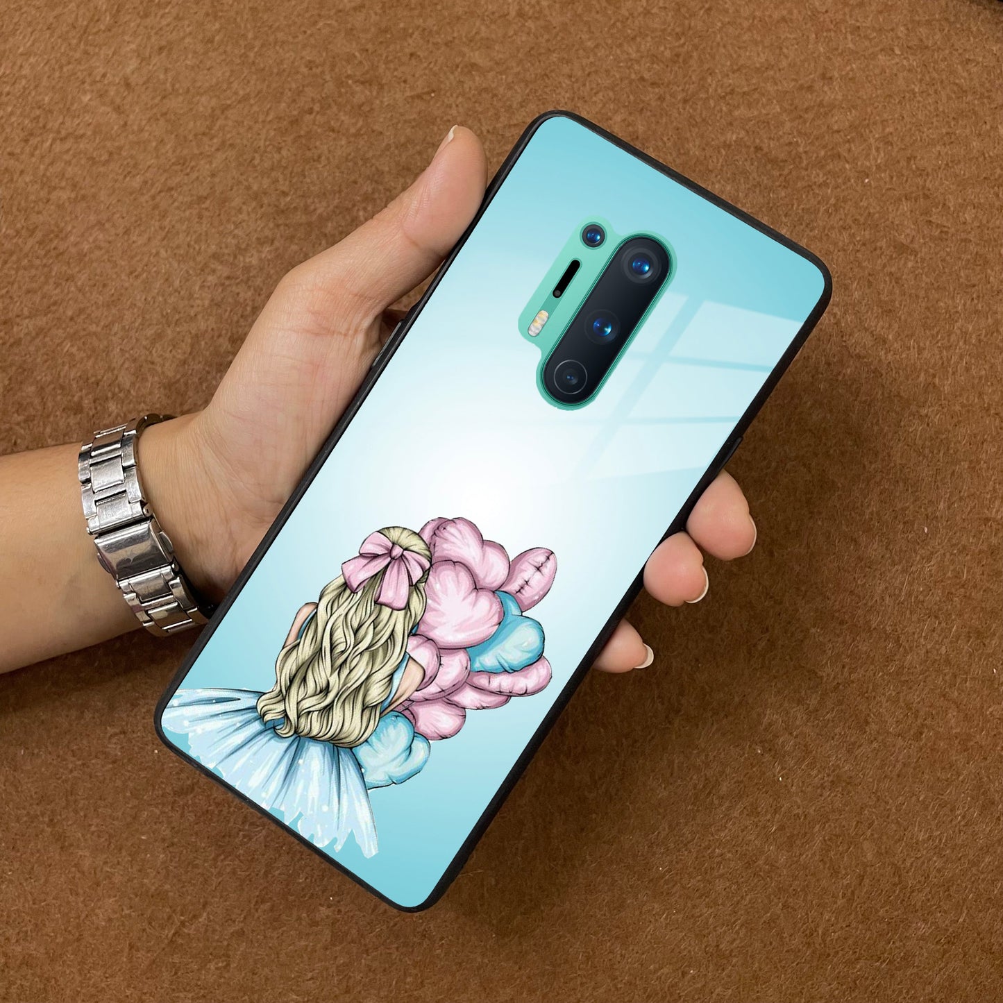 Styles Girl With Balloon Glass Case For Oneplus ShopOnCliQ