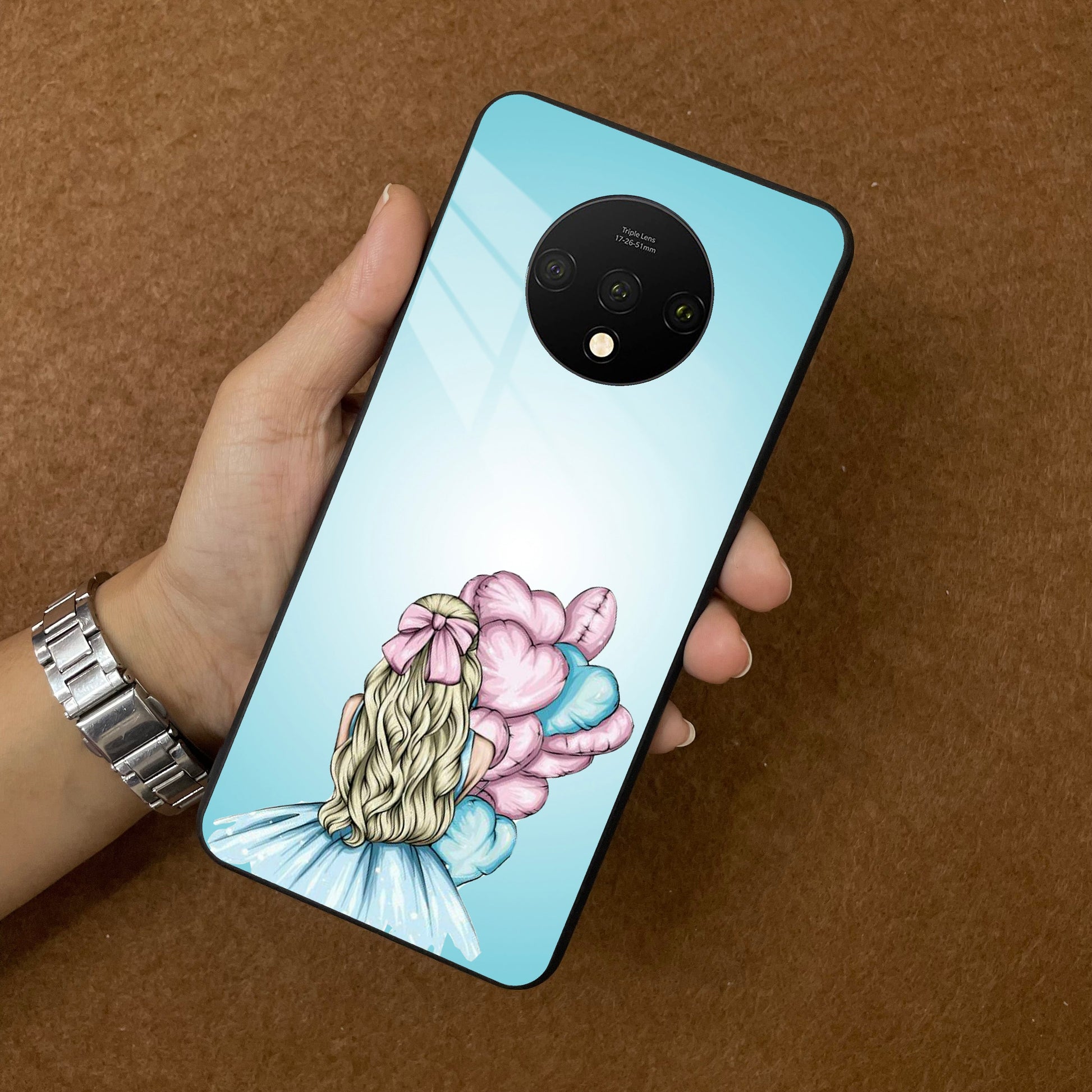 Styles Girl With Balloon Glass Case For Oneplus ShopOnCliQ