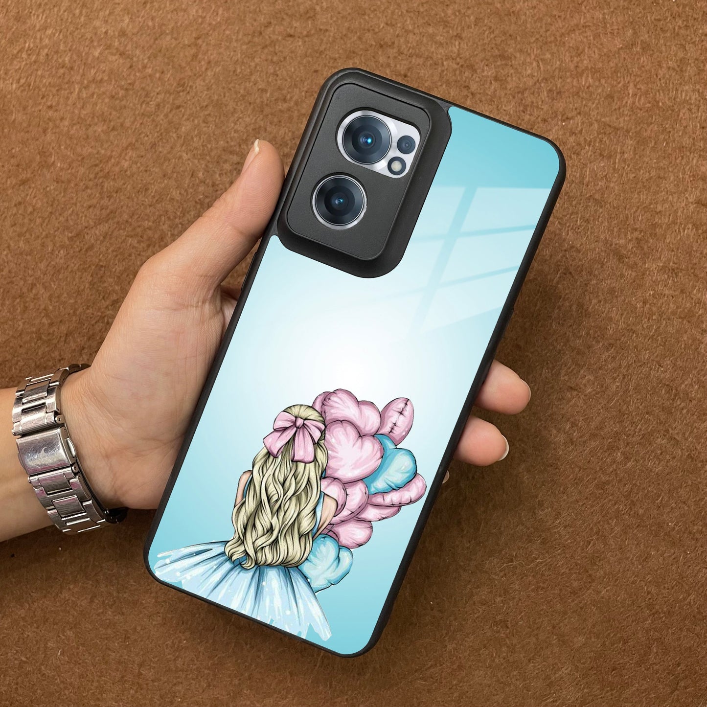 Styles Girl With Balloon Glass Case For Oneplus ShopOnCliQ