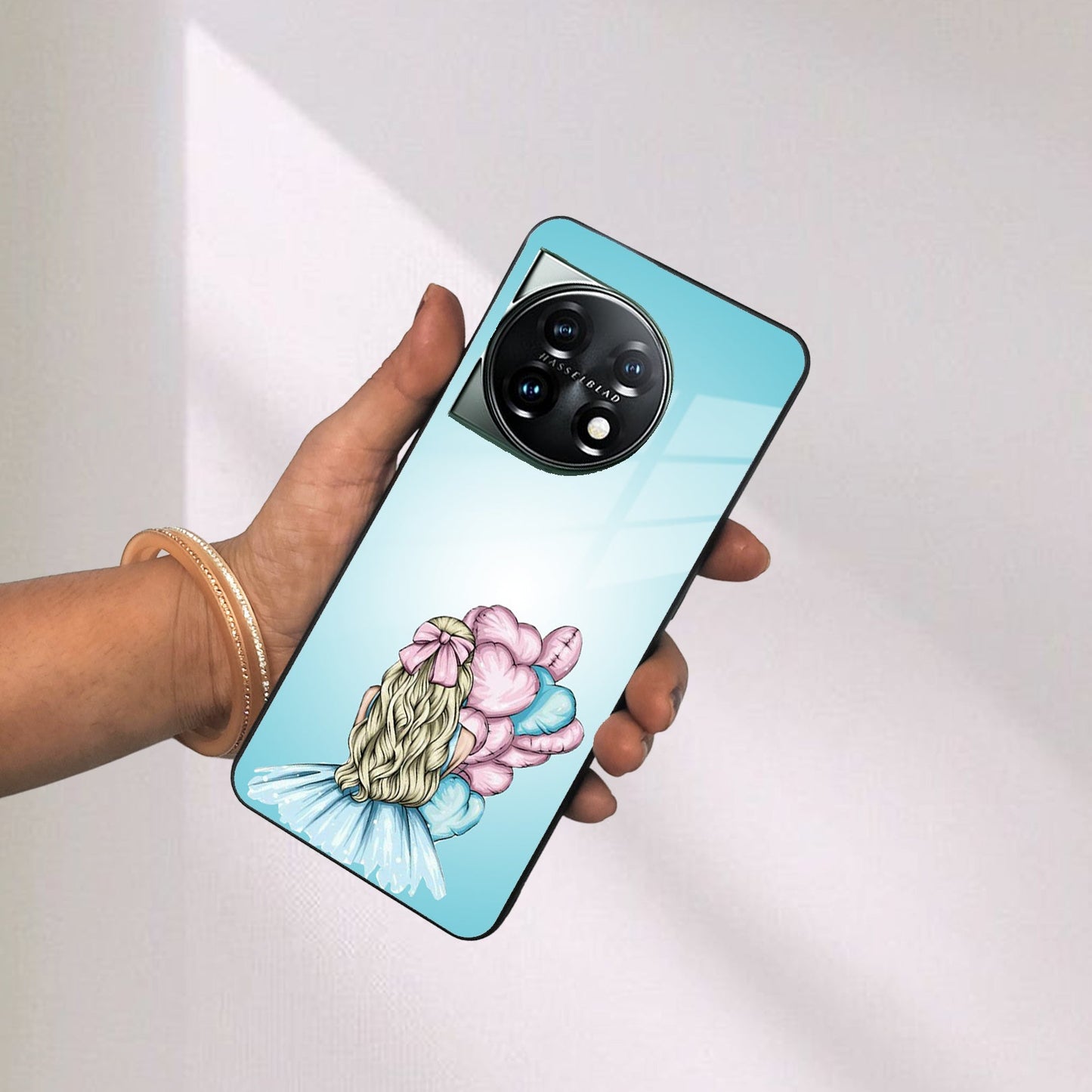 Styles Girl With Balloon Glass Case For Oneplus ShopOnCliQ