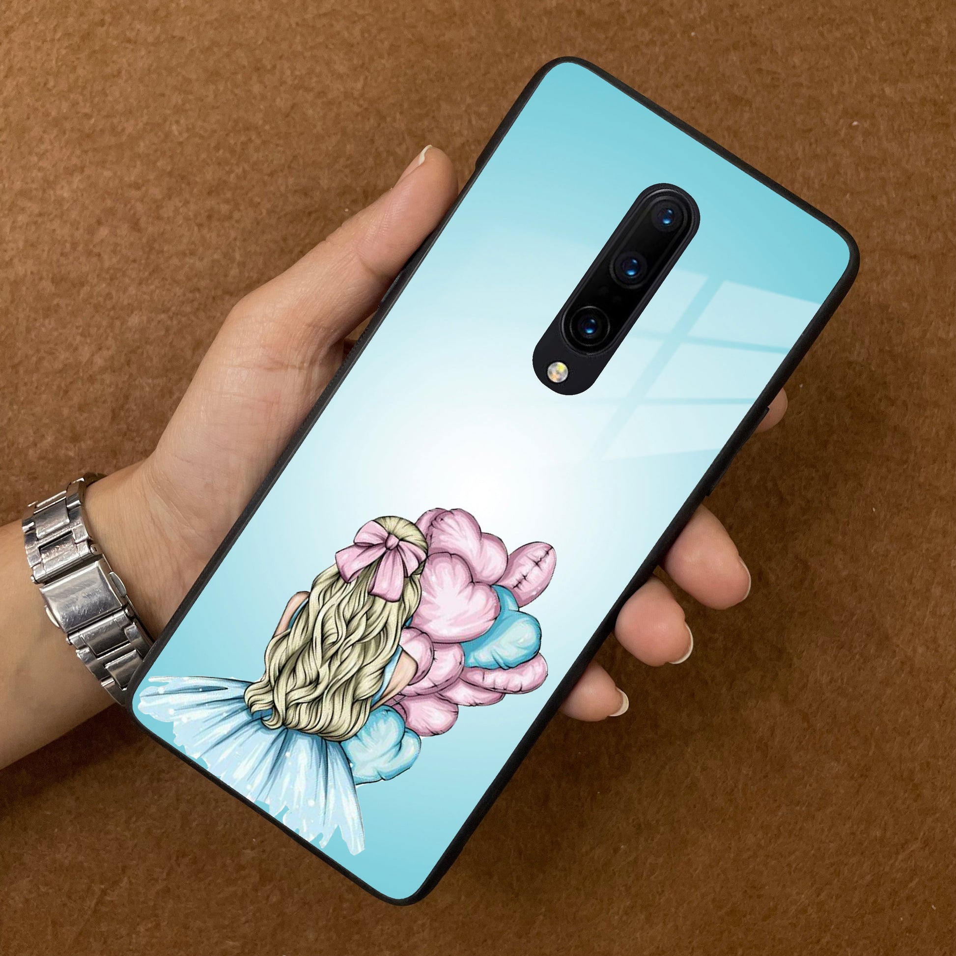 Styles Girl With Balloon Glass Case For Oneplus ShopOnCliQ