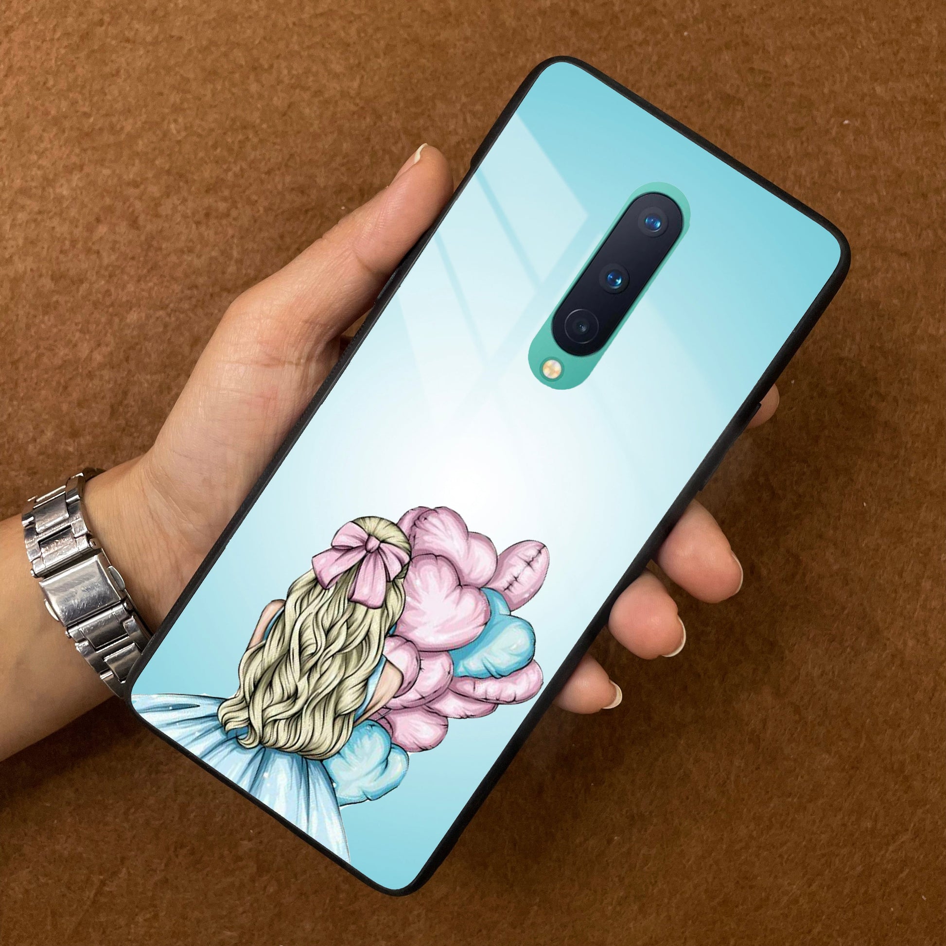 Styles Girl With Balloon Glass Case For Oneplus ShopOnCliQ