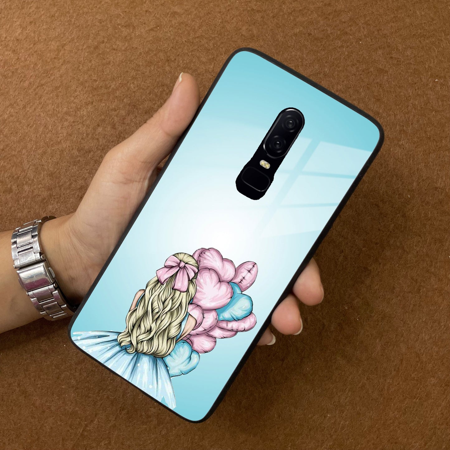 Styles Girl With Balloon Glass Case For Oneplus ShopOnCliQ