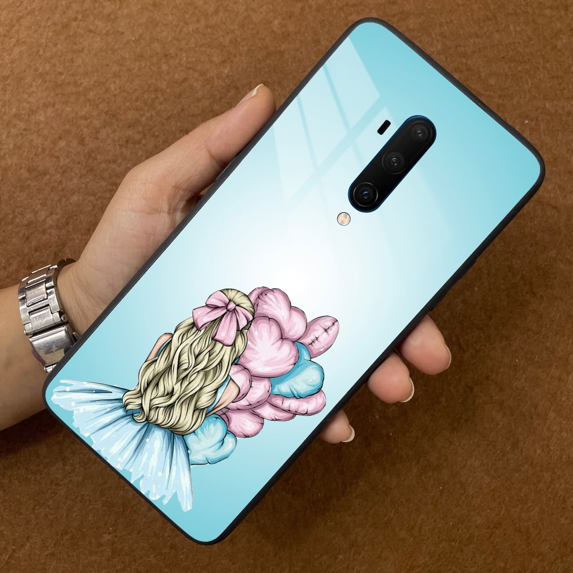 Styles Girl With Balloon Glass Case For Oneplus ShopOnCliQ