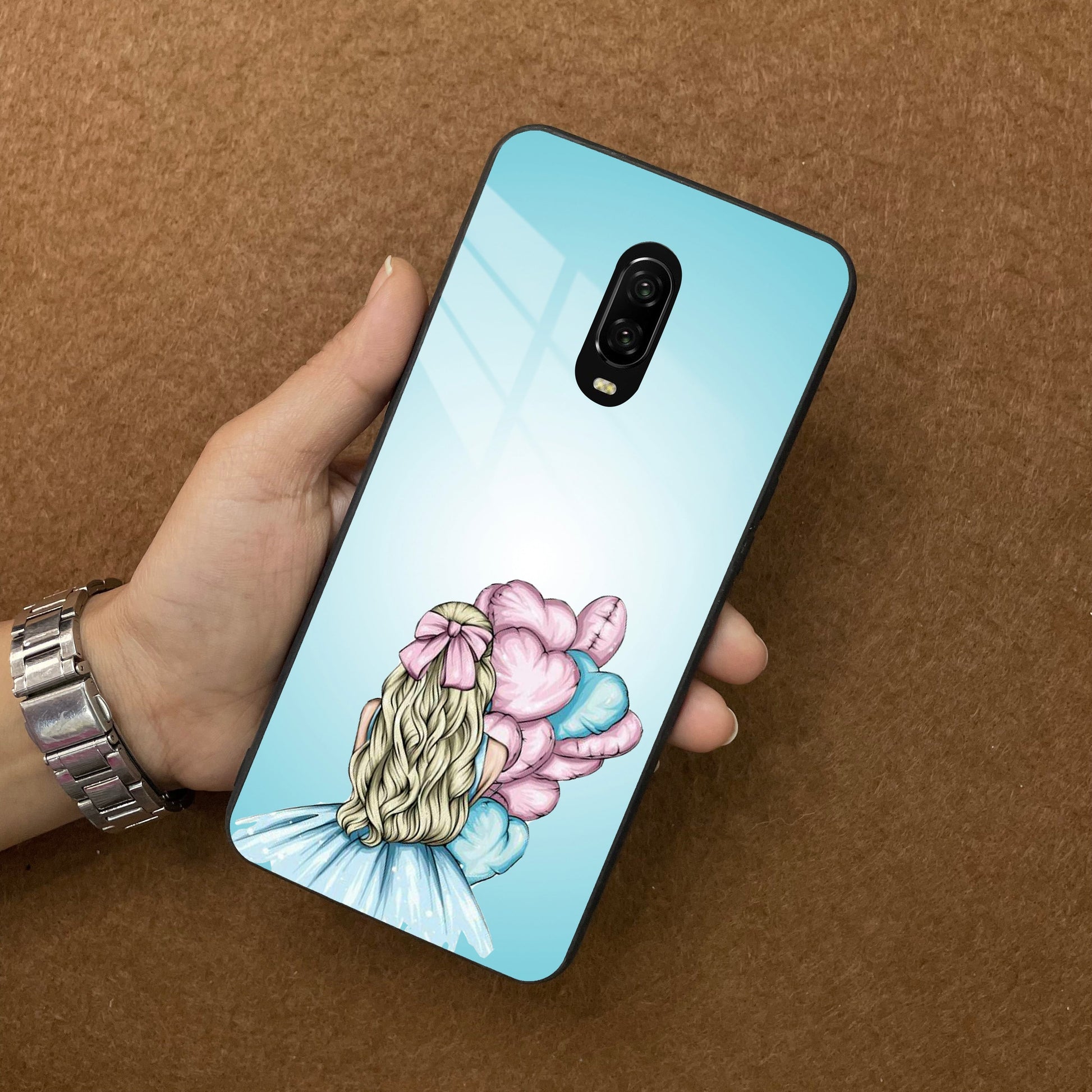 Styles Girl With Balloon Glass Case For Oneplus ShopOnCliQ