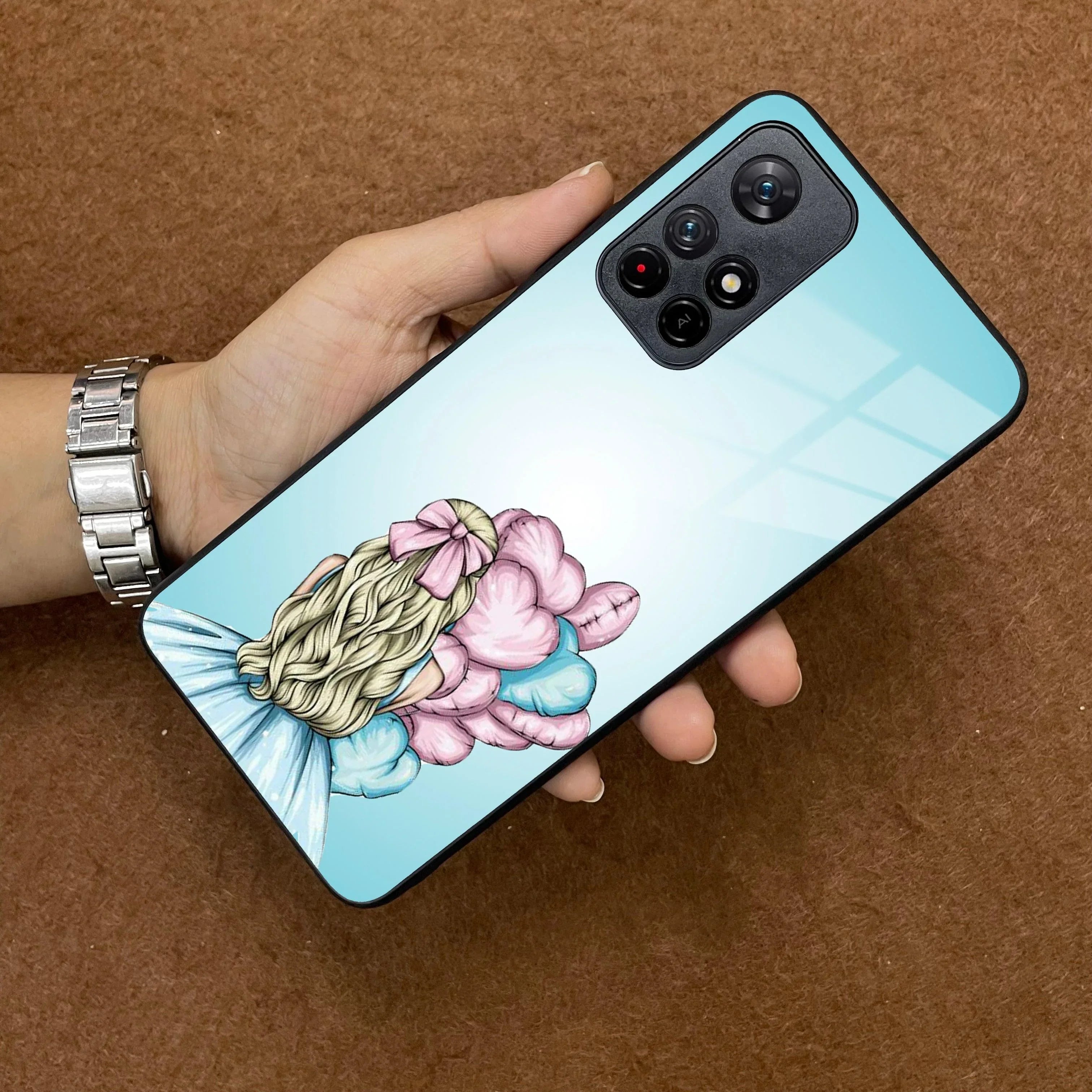 Styles Girl With Balloon Glass Case For Poco - ShopOnCliQ