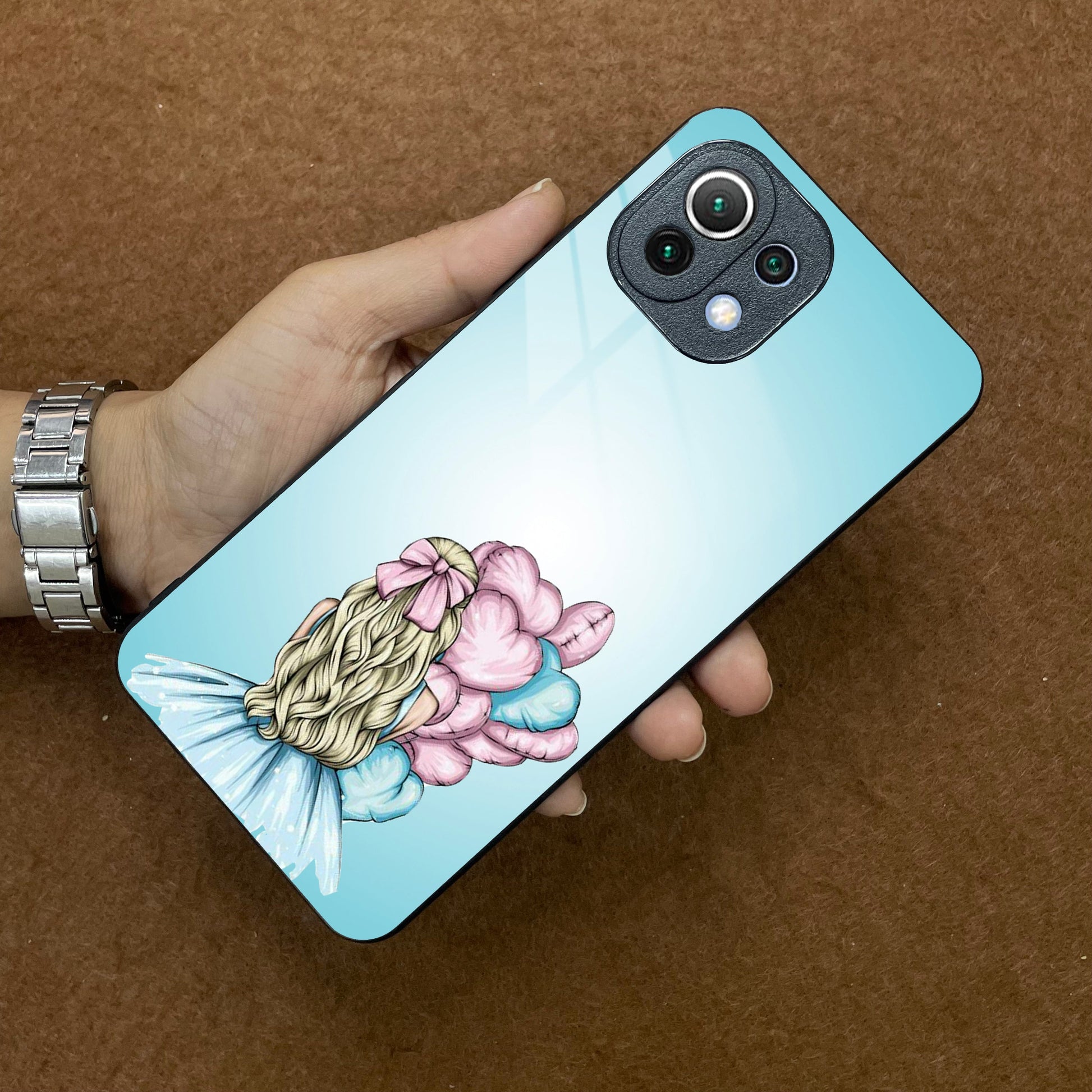 Styles Girl With Balloon Glass Case For Redmi/Xiaomi ShopOnCliQ