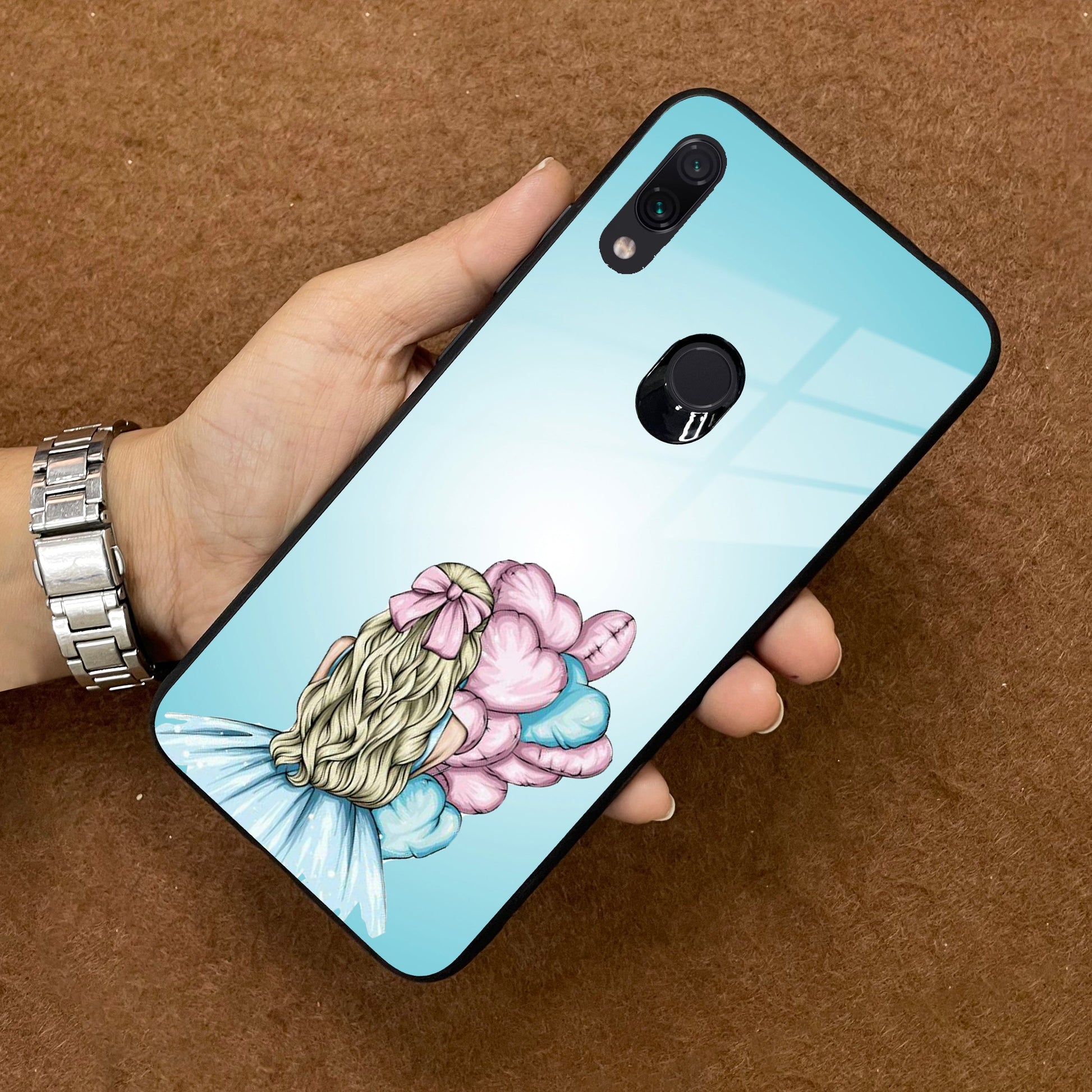 Styles Girl With Balloon Glass Case For Redmi/Xiaomi ShopOnCliQ