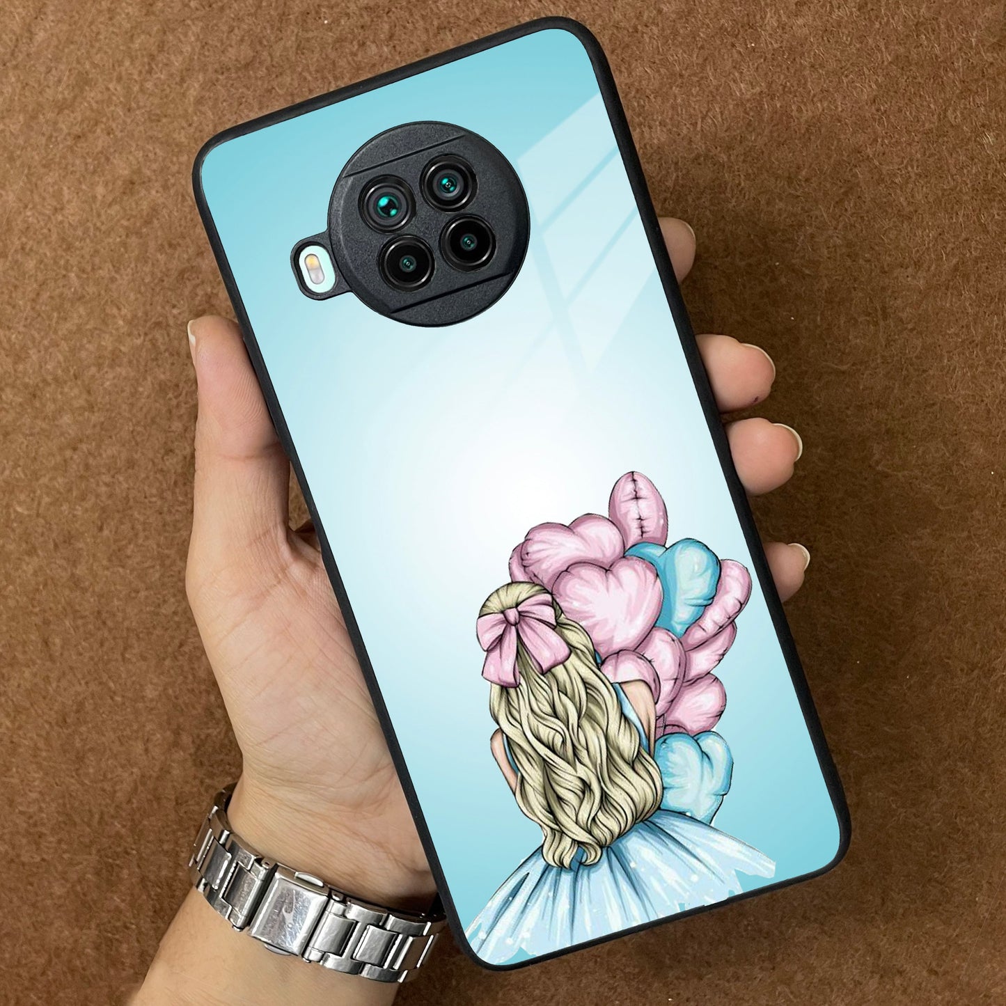 Styles Girl With Balloon Glass Case For Redmi/Xiaomi ShopOnCliQ