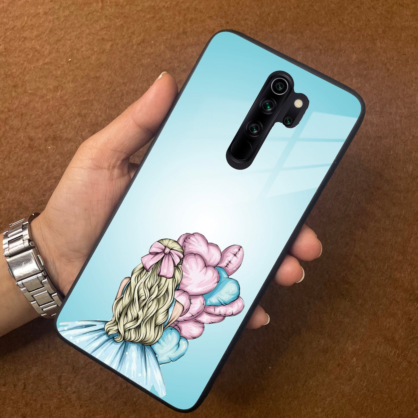 Styles Girl With Balloon Glass Case For Redmi/Xiaomi ShopOnCliQ