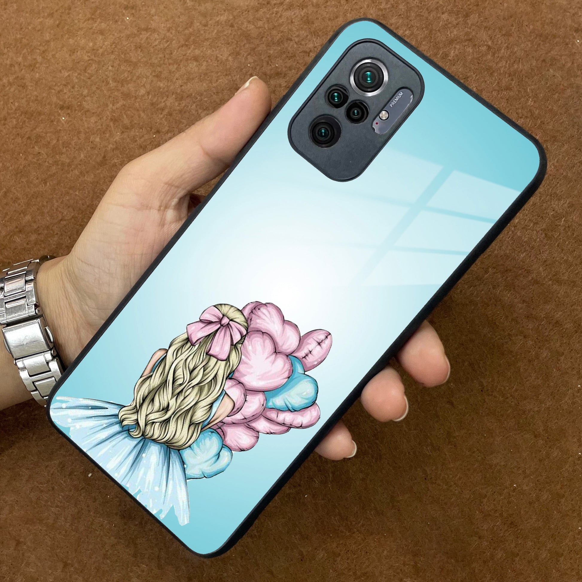 Styles Girl With Balloon Glass Case For Redmi/Xiaomi ShopOnCliQ