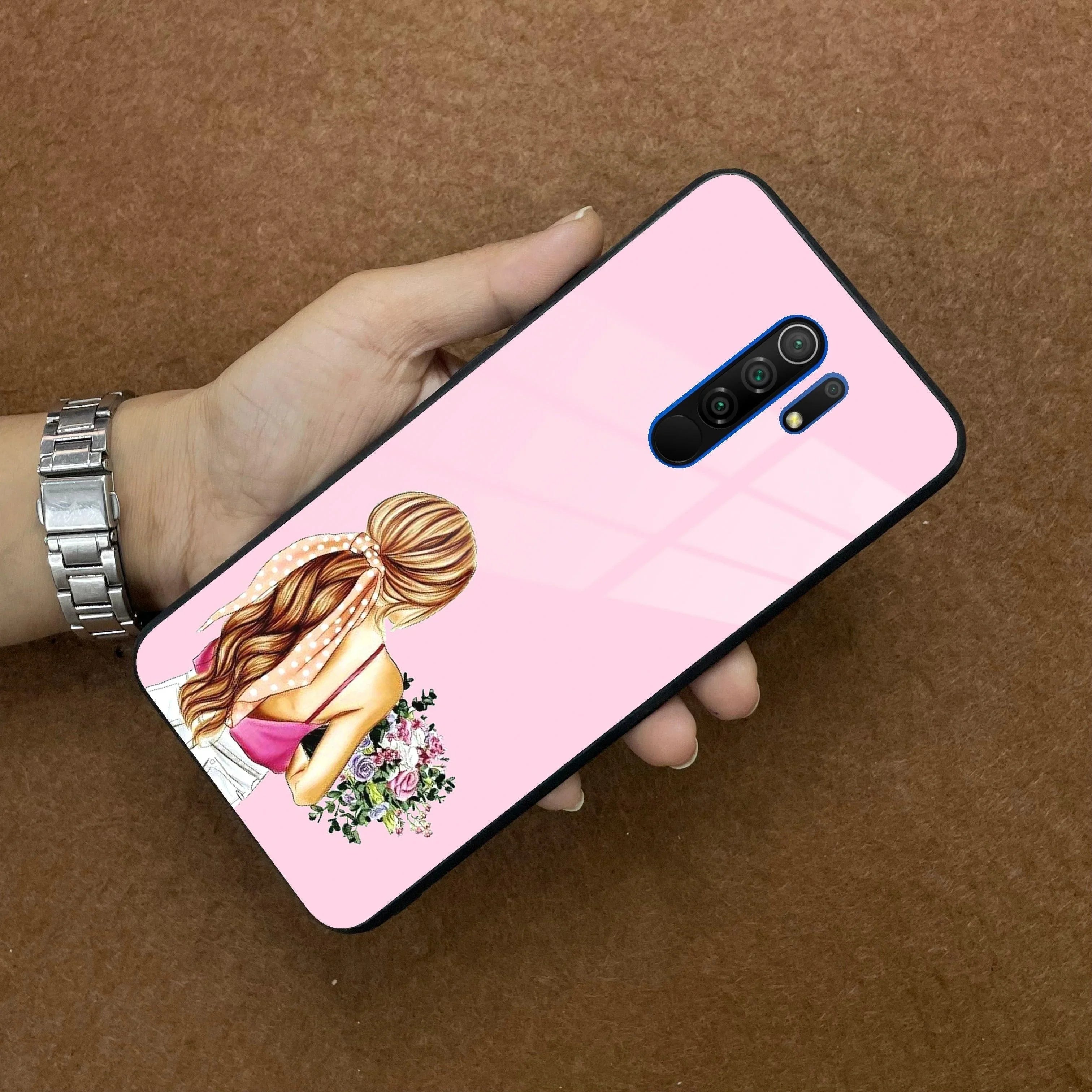 Styles Girl With Flower Glass Case For Poco - ShopOnCliQ