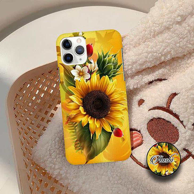 Sunflower Art Flower Print Slim Phone Case