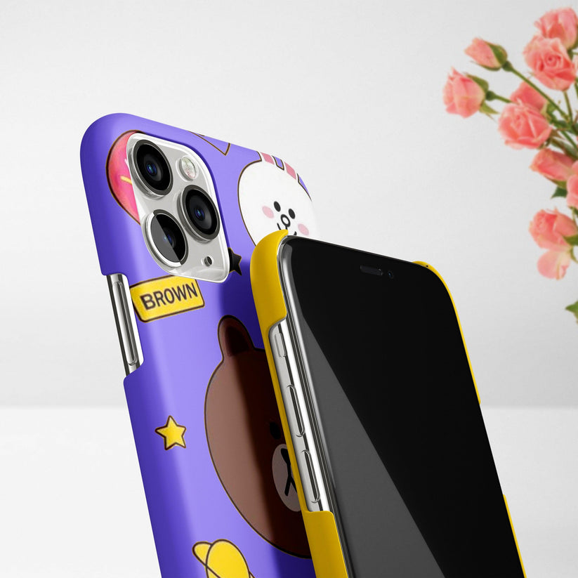 The Cute Bear Design Slim Phone Case Cover