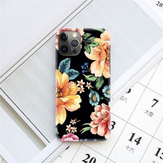 The Flower Print Slim Matte Case Cover ShopOnCliQ