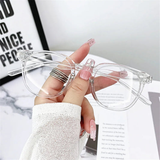 Transparent Oversized Classic Women Spectacle Optical Eyeglasses Frames Blue Light Blocking Glasses ShopOnCliQ