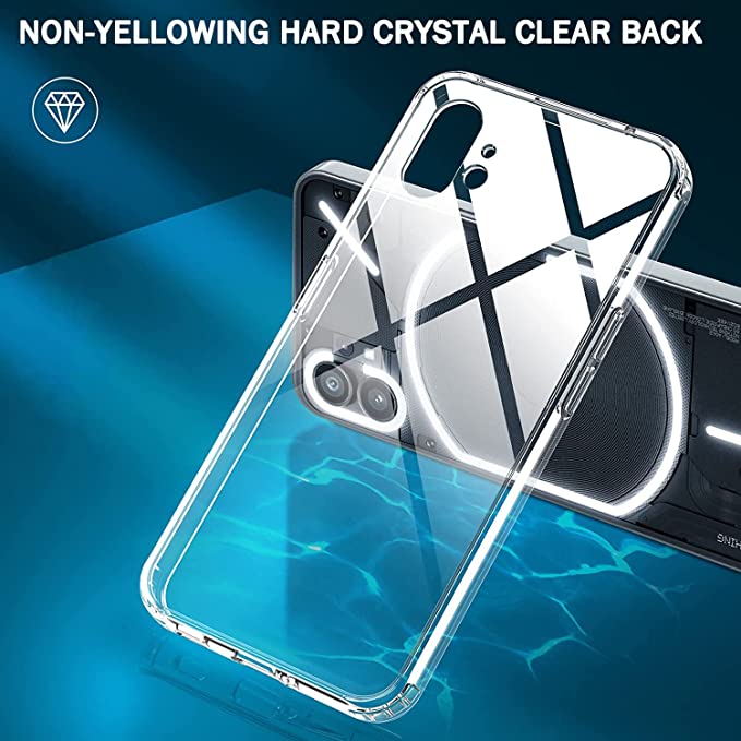 Transparent clear Case Tpu+PC Transparent Crystal Phone Case For Nothing Phone (1) ShopOnCliQ