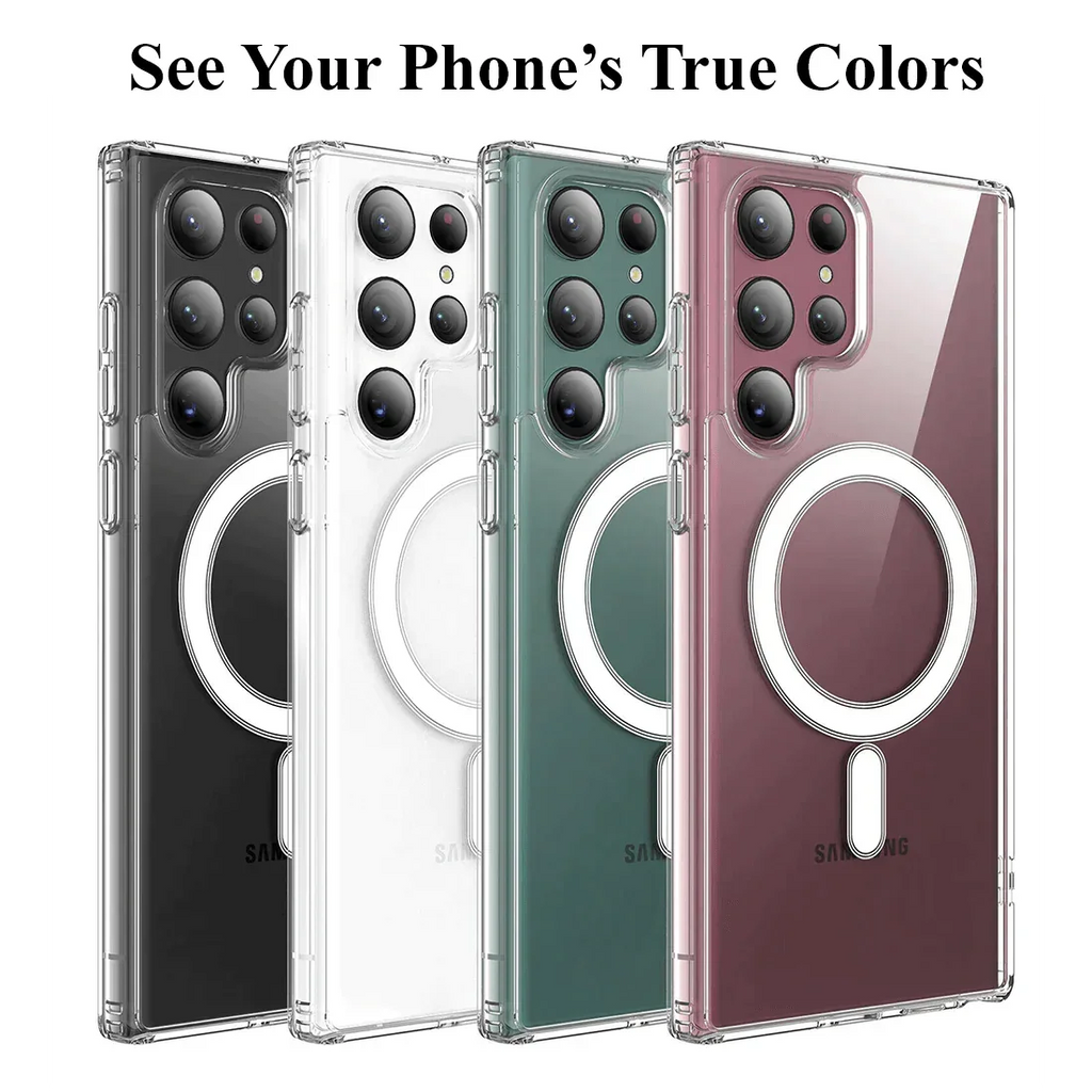 Ultra Hybrid MagSafe Silicon Transparent Back Cover for Samsung - ShopOnCliQ