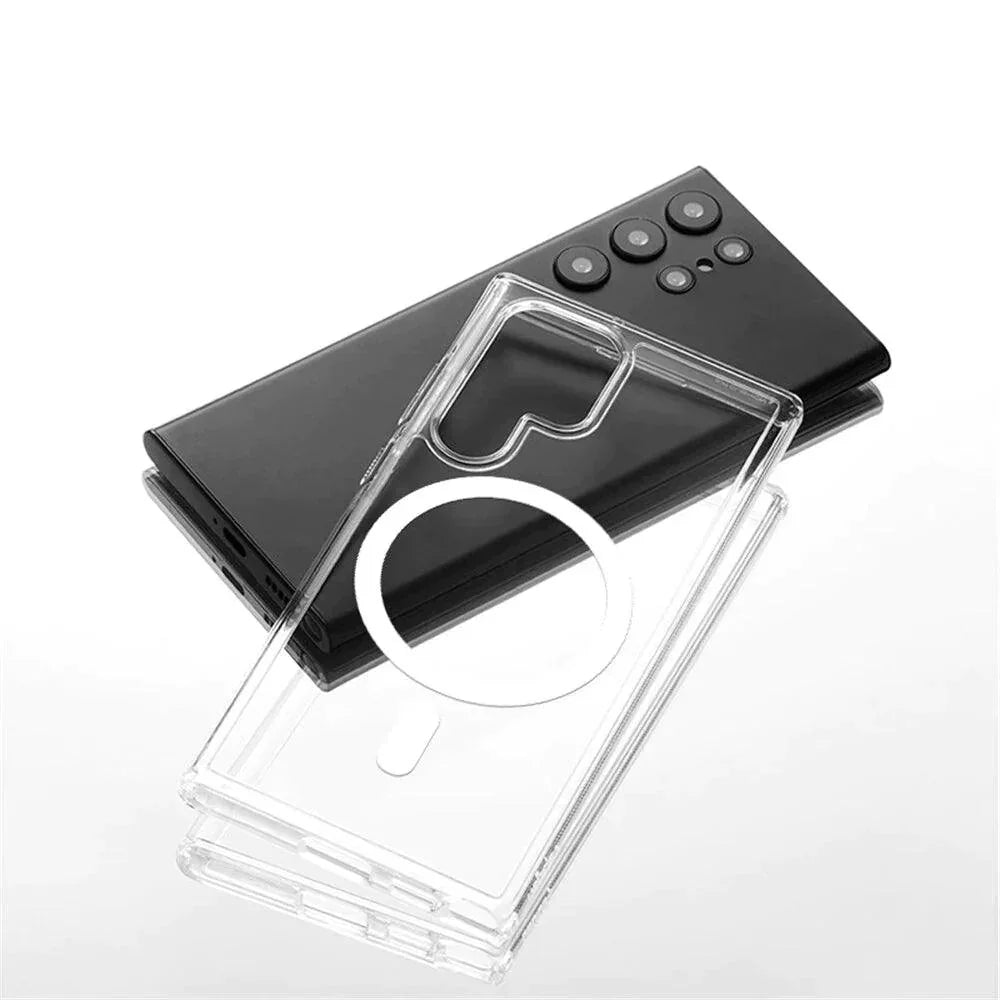 Ultra Hybrid MagSafe Silicon Transparent Back Cover for Samsung - ShopOnCliQ