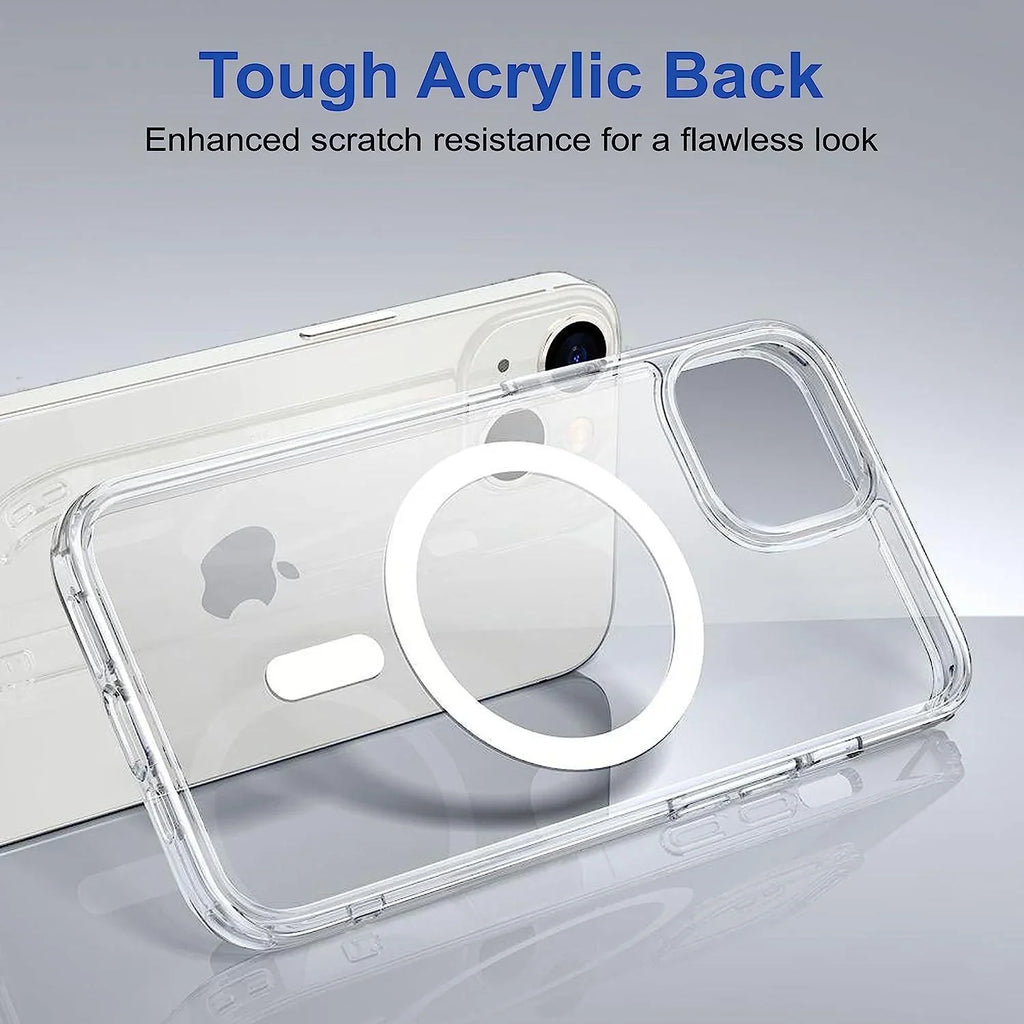 Ultra Hybrid MagSafe Silicon Transparent Back Cover for iPhone - ShopOnCliQ