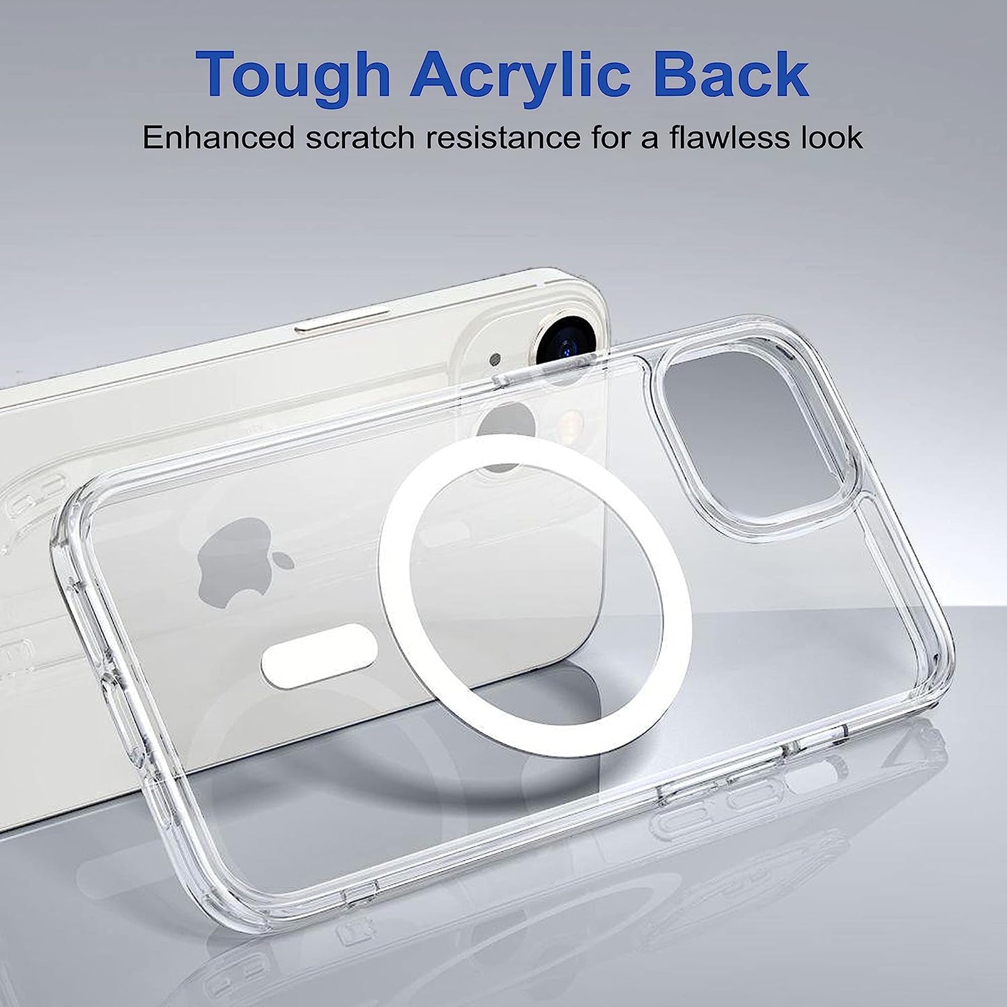 Ultra Hybrid MagSafe Silicon Transparent Back Cover for iPhone - ShopOnCliQ