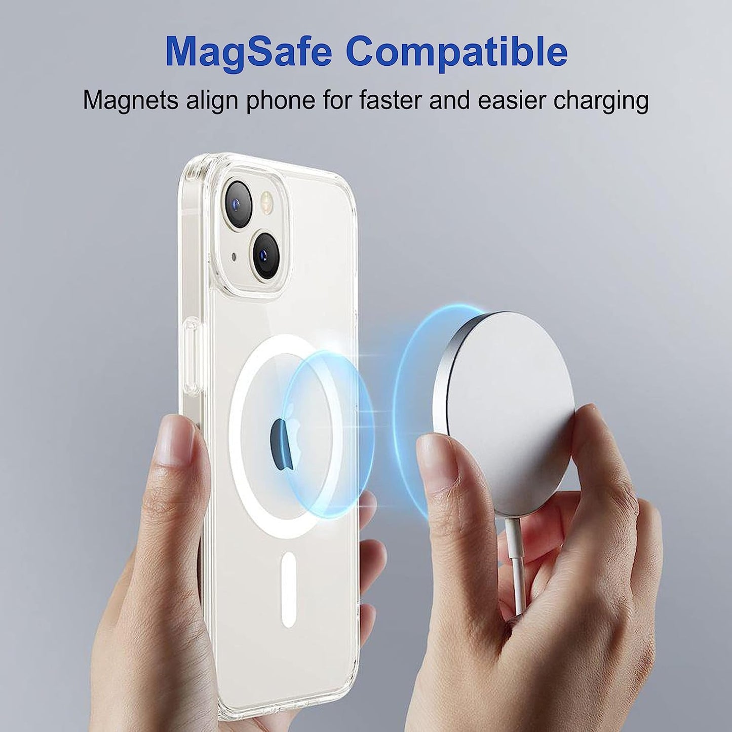 Ultra Hybrid MagSafe Silicon Transparent Back Cover for iPhone - ShopOnCliQ