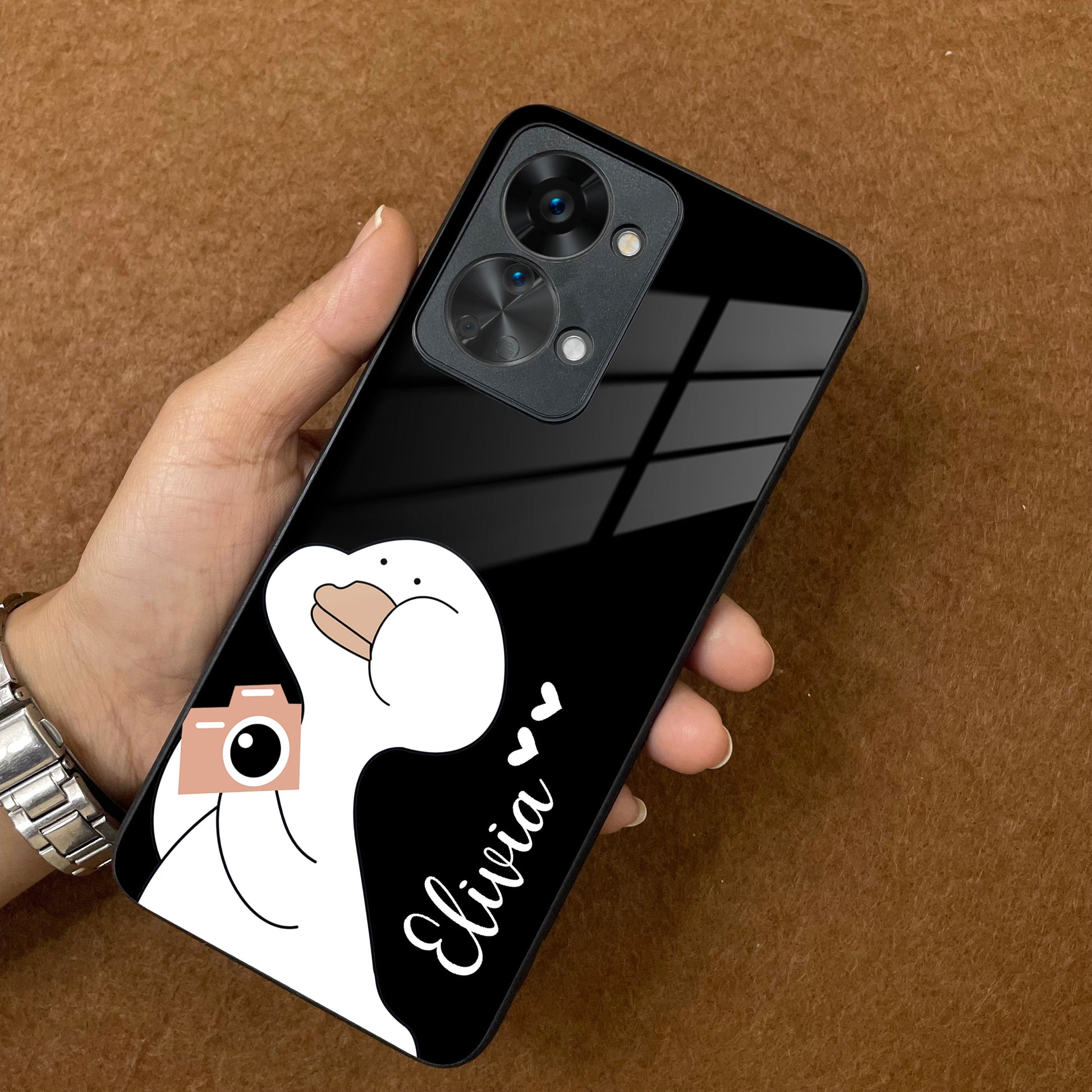 White Duck Glass Case Cover For OnePlus ShopOnCliQ