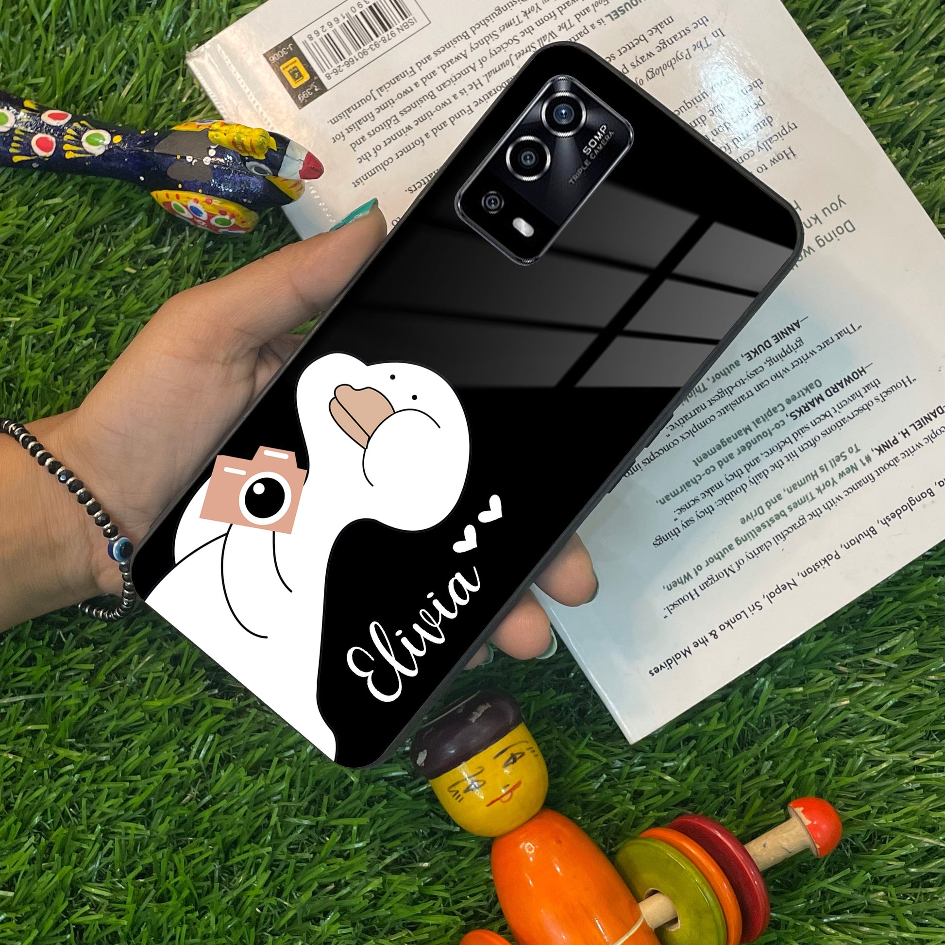White Duck Glass Case Cover For Oppo ShopOnCliQ
