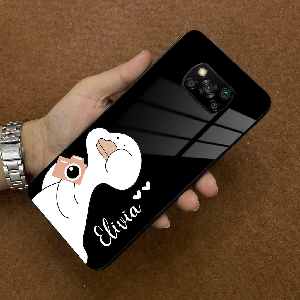 White Duck Glass Case Cover For Poco - ShopOnCliQ