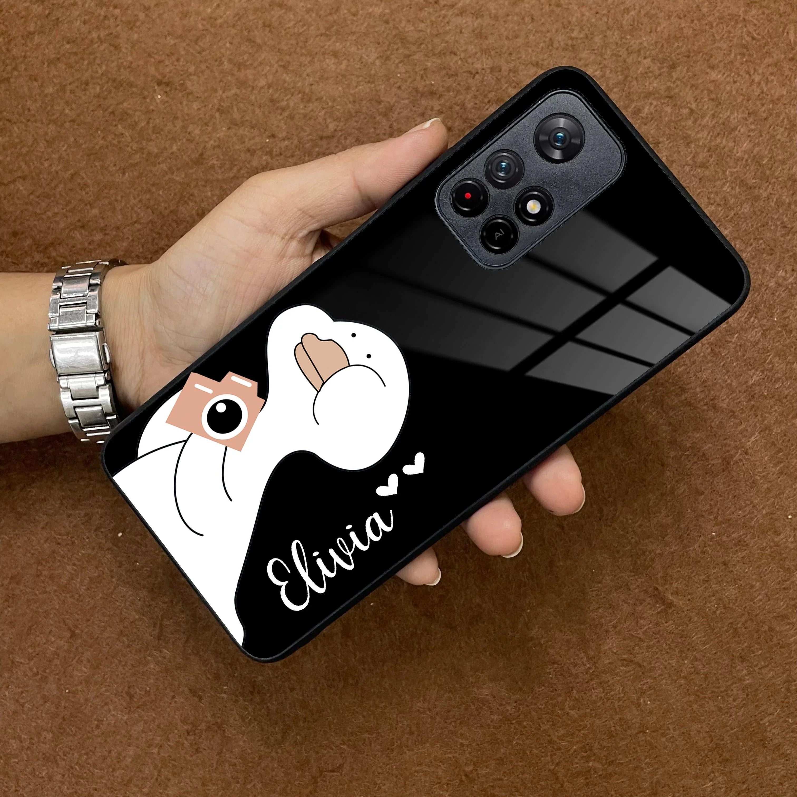 White Duck Glass Case Cover For Poco - ShopOnCliQ