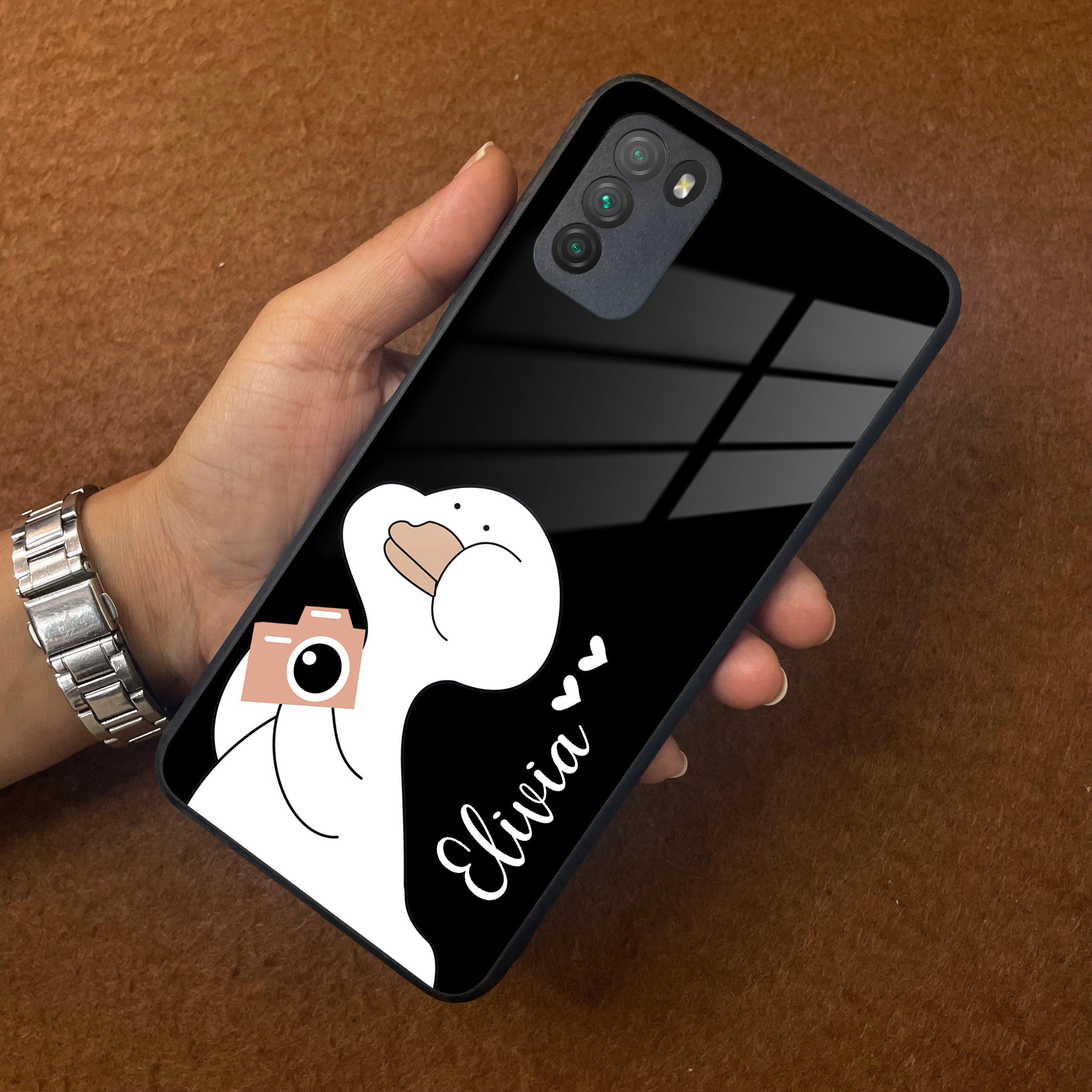 White Duck Glass Case Cover For Poco - ShopOnCliQ