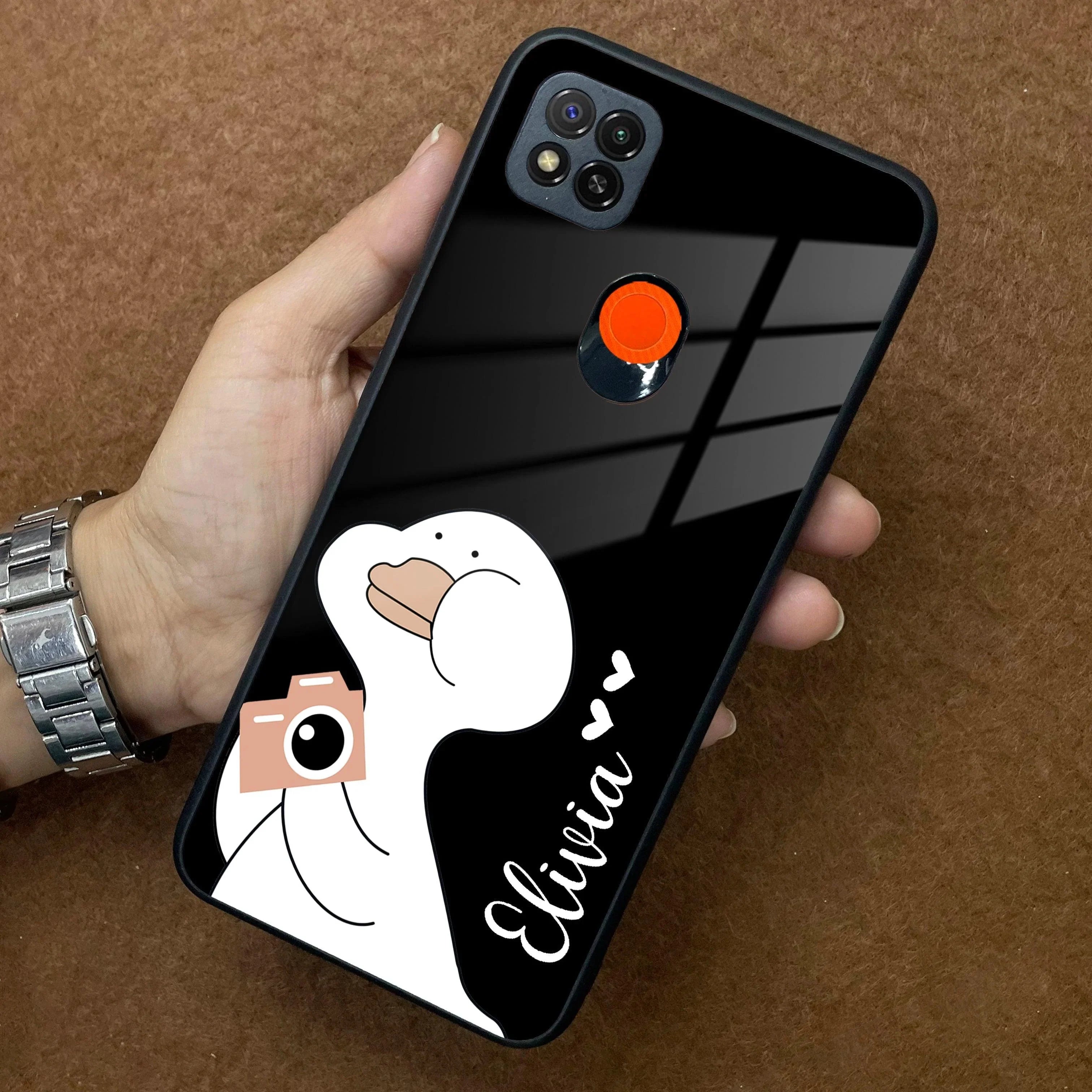 White Duck Glass Case Cover For Poco - ShopOnCliQ
