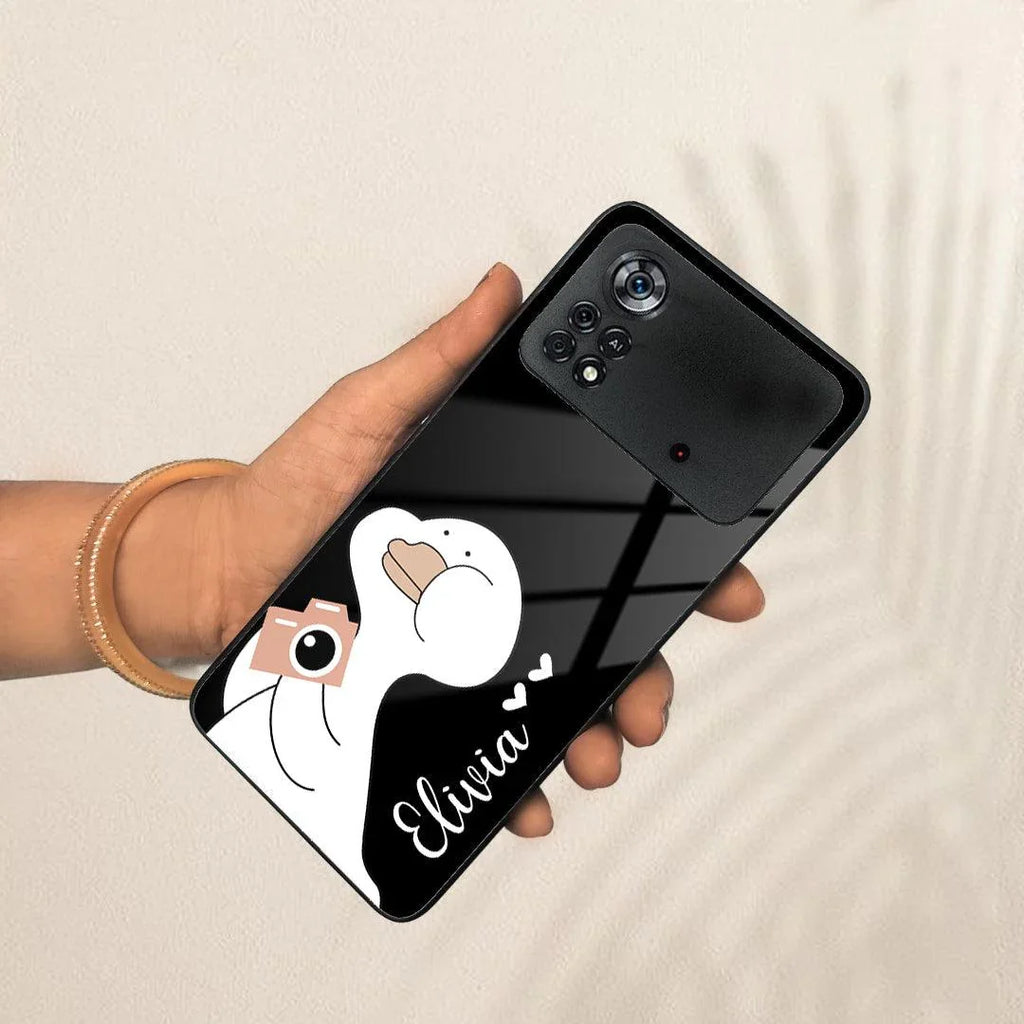 White Duck Glass Case Cover For Poco - ShopOnCliQ
