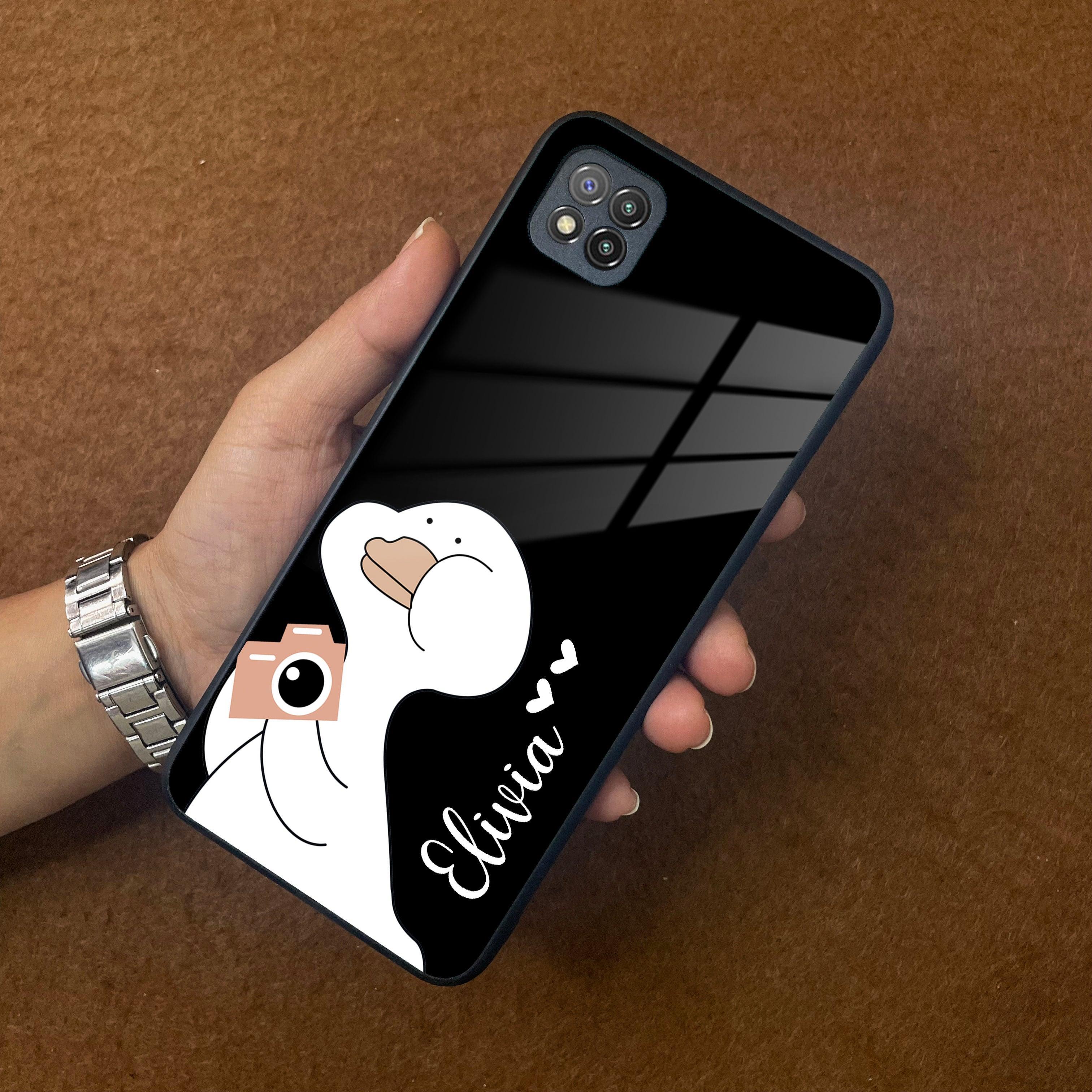 White Duck Glass Case Cover For Poco - ShopOnCliQ