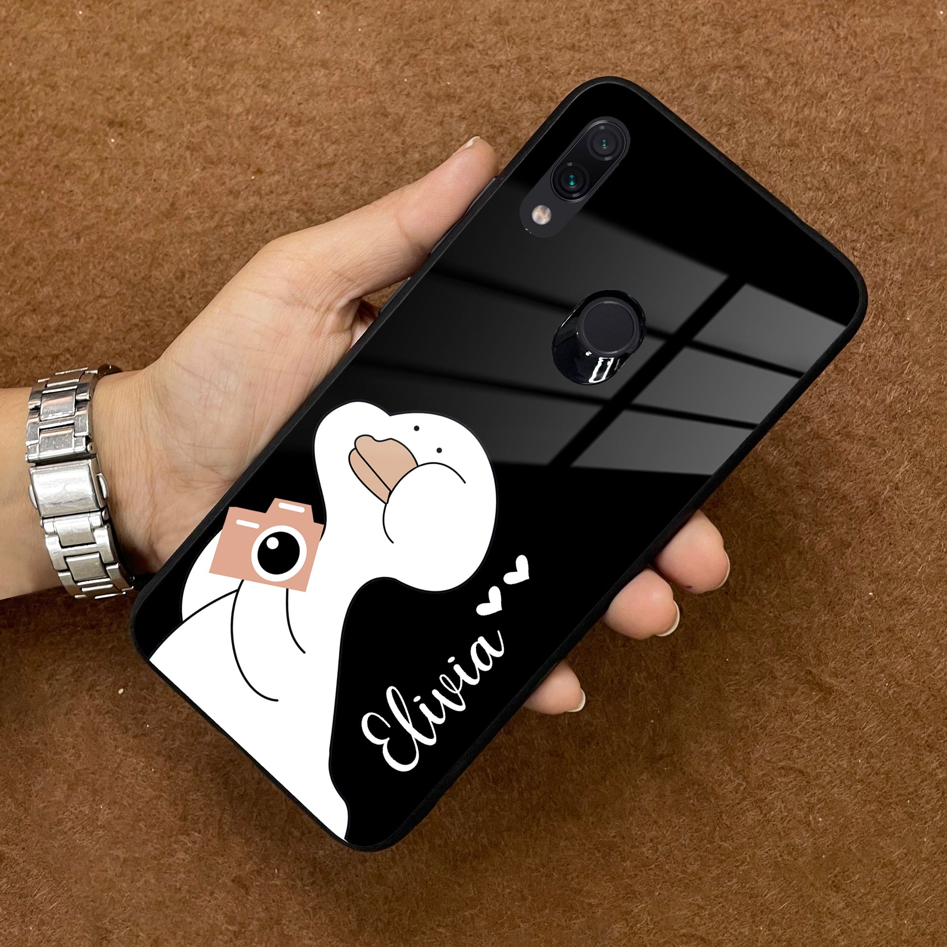 White Duck Glass Case Cover For Redmi/Xiaomi ShopOnCliQ