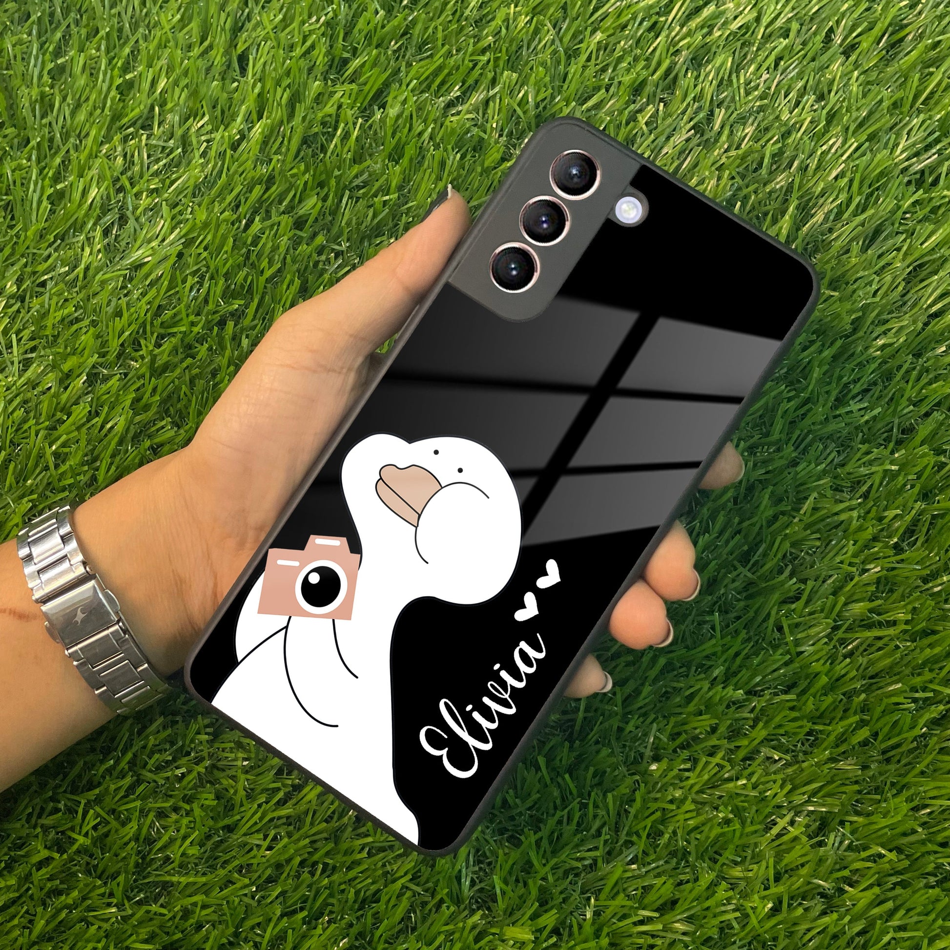 White Duck Glass Case Cover For Samsung ShopOnCliQ