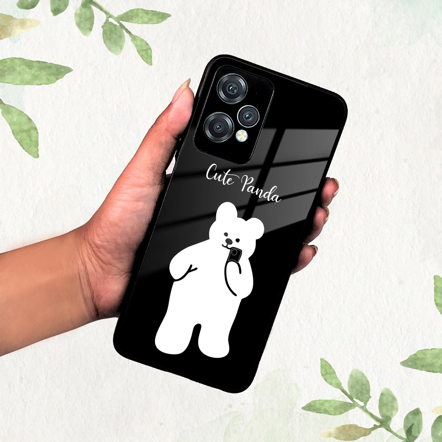 White Panda Glass Case Cover For OnePlus ShopOnCliQ