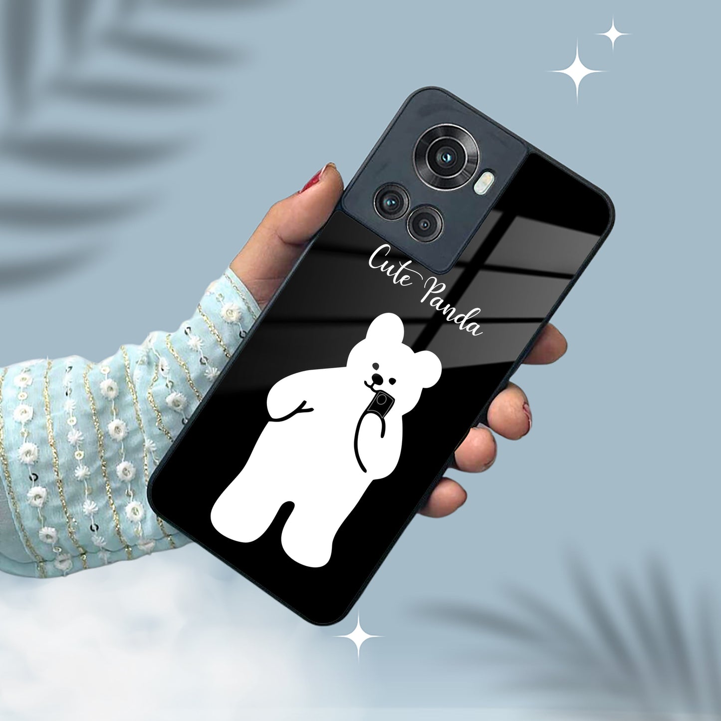 White Panda Glass Case Cover For OnePlus ShopOnCliQ