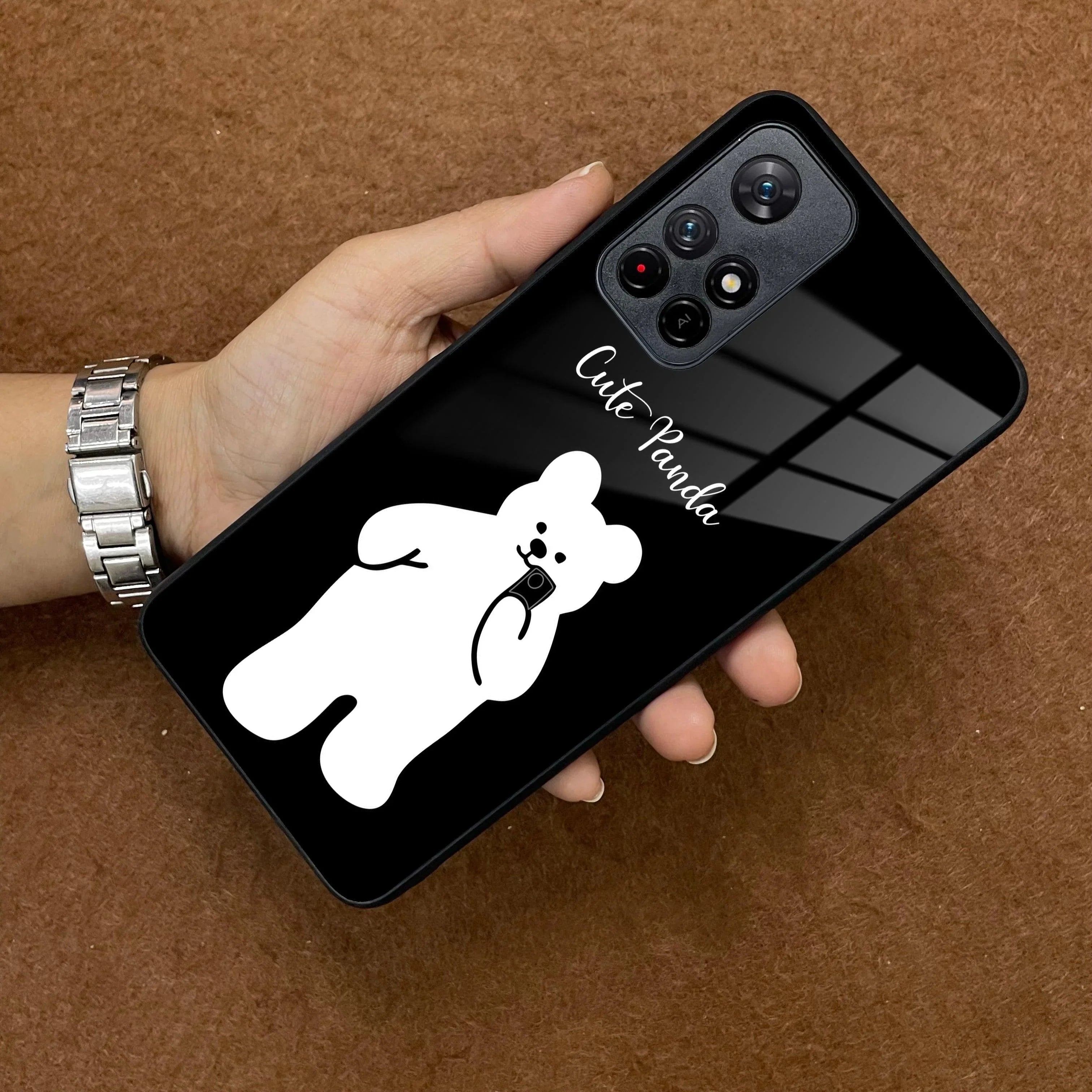 White Panda Glass Case Cover For Poco - ShopOnCliQ