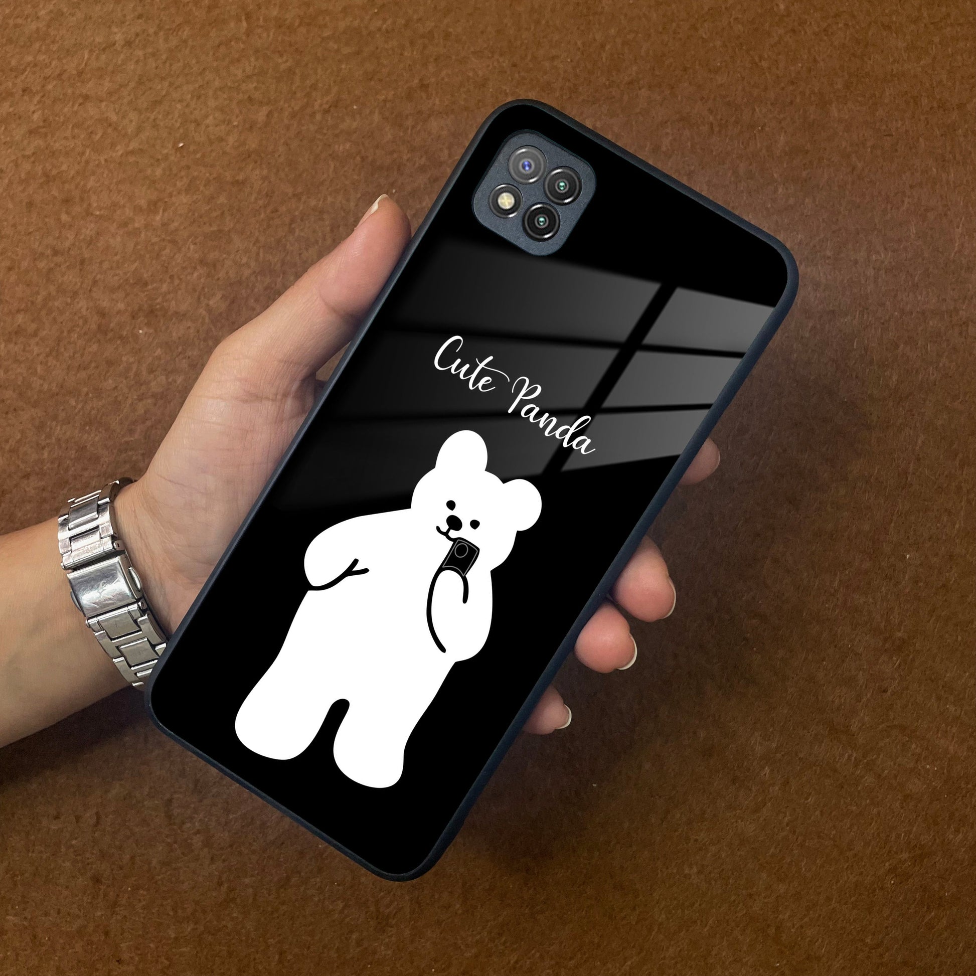 White Panda Glass Case Cover For Poco ShopOnCliQ