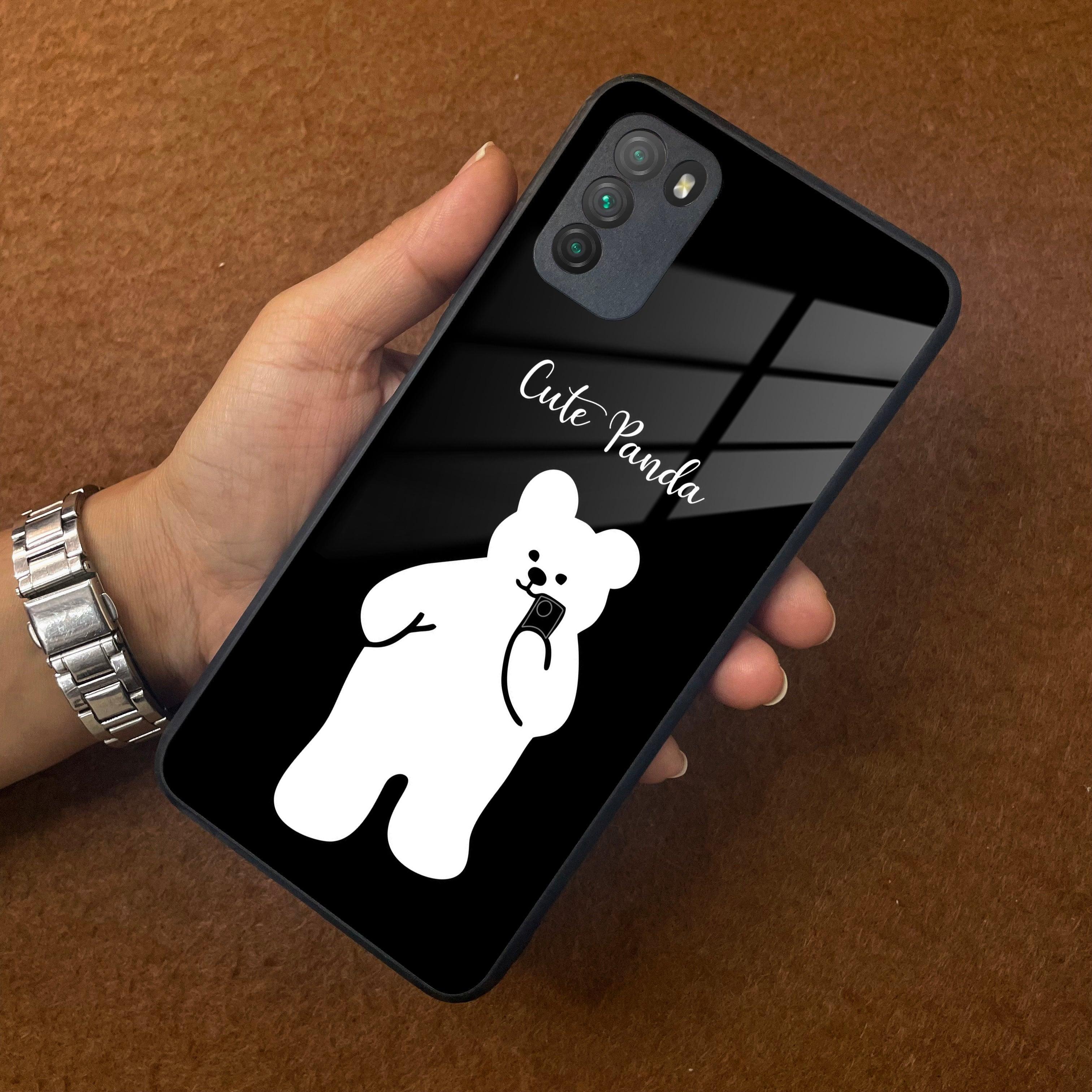 White Panda Glass Case Cover For Poco - ShopOnCliQ