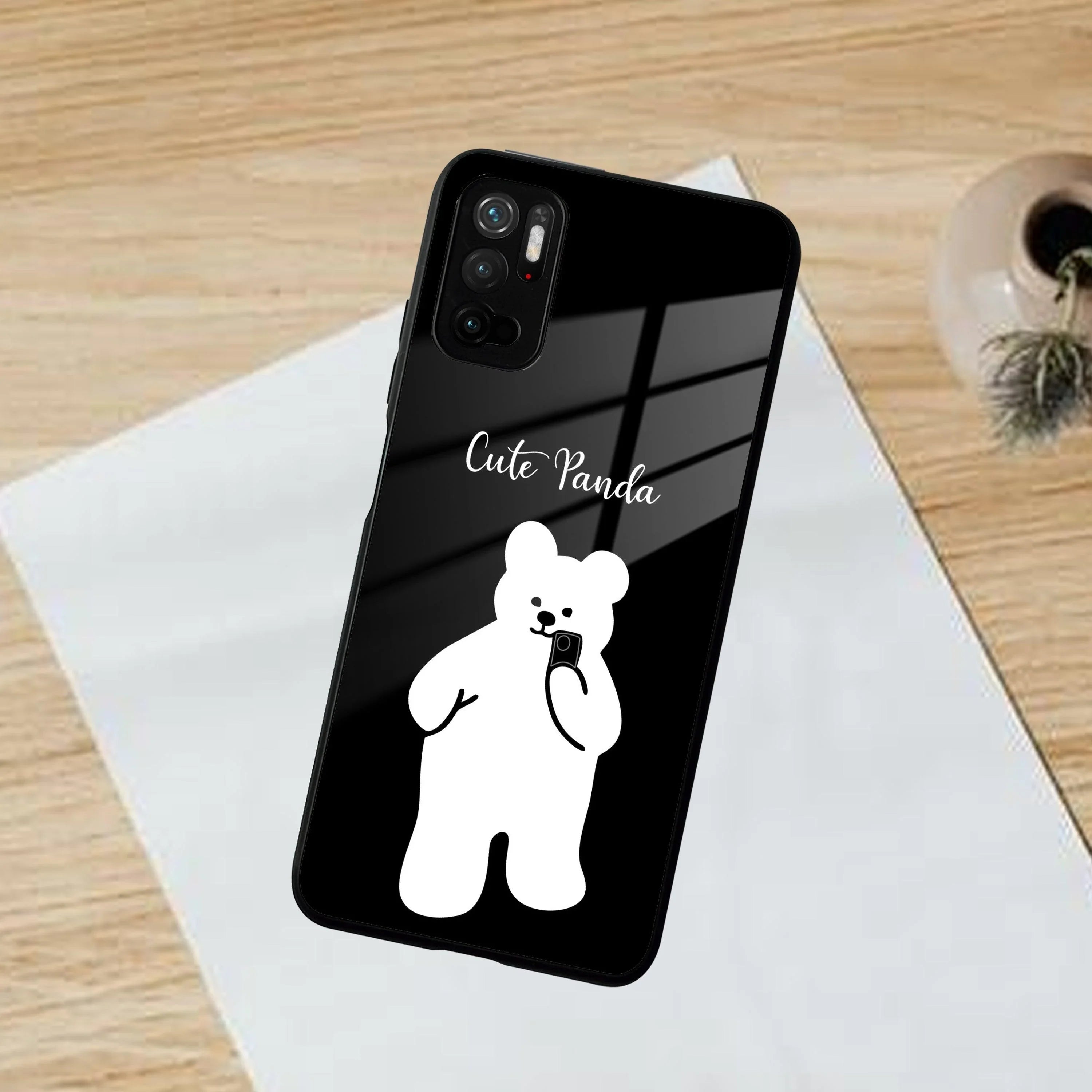 White Panda Glass Case Cover For Poco - ShopOnCliQ